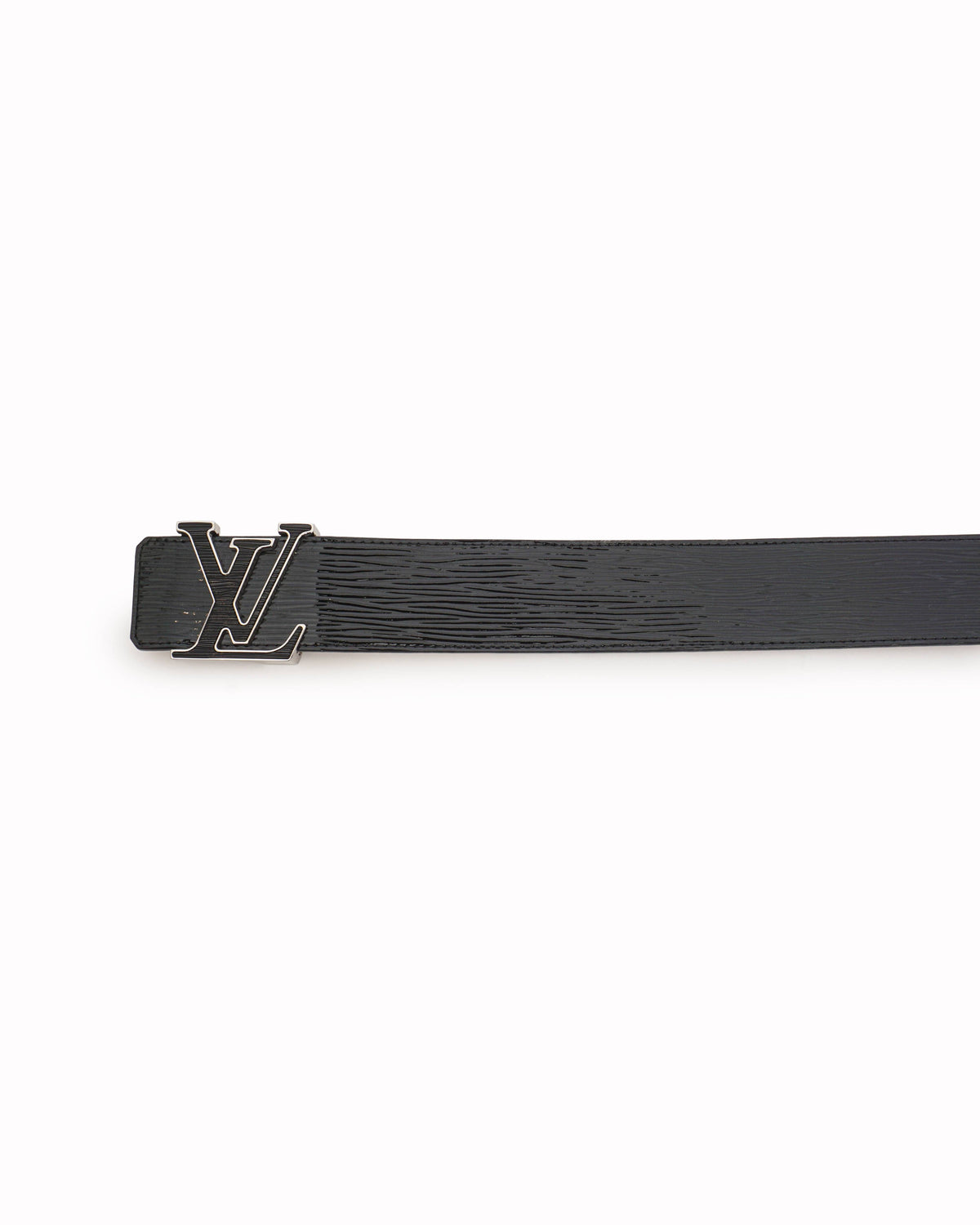 Louis Vuitton Black Electric Epi Leather LV Initiales Belt