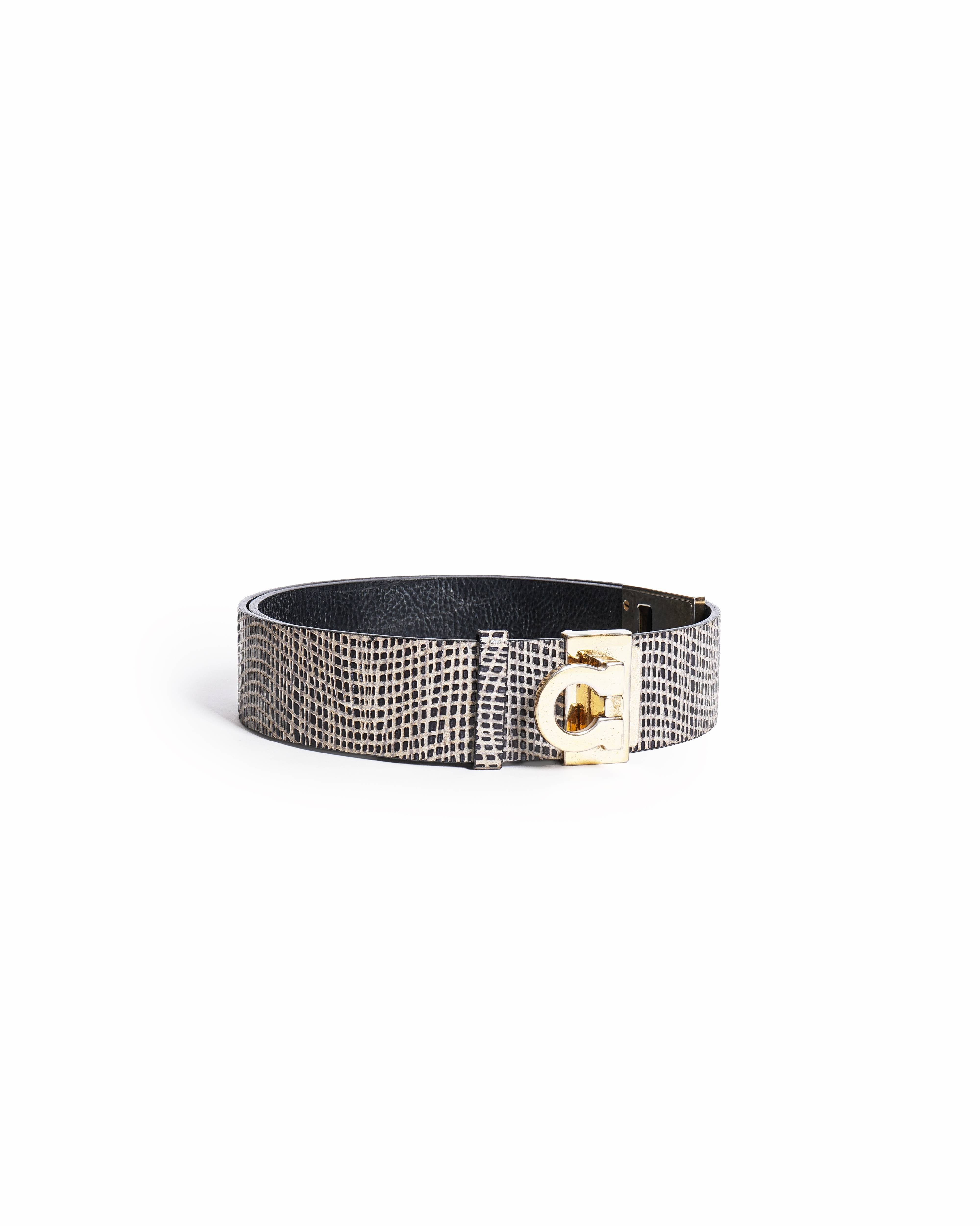 Salvatore Ferragamo reversible leather belt