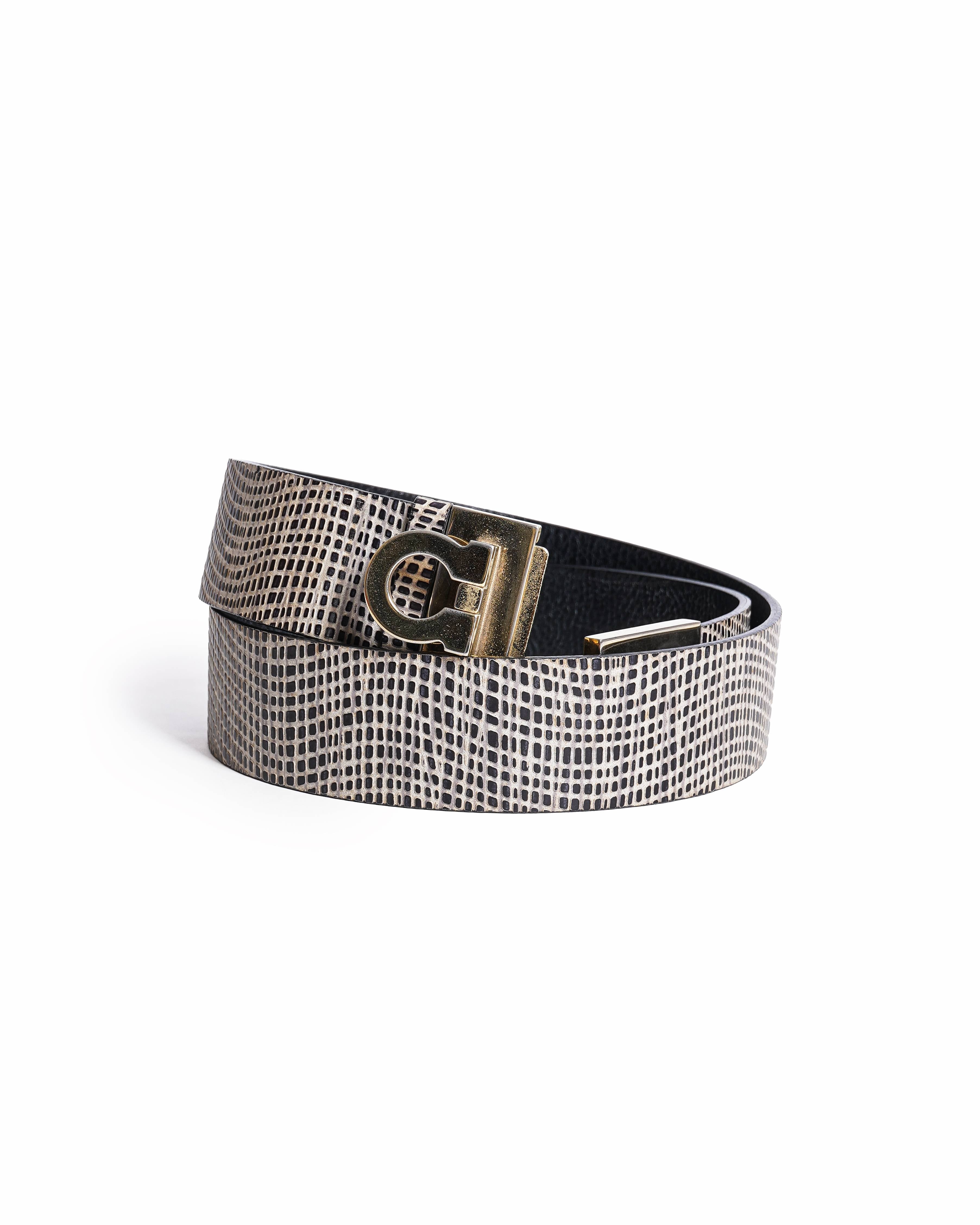 Salvatore Ferragamo reversible leather belt