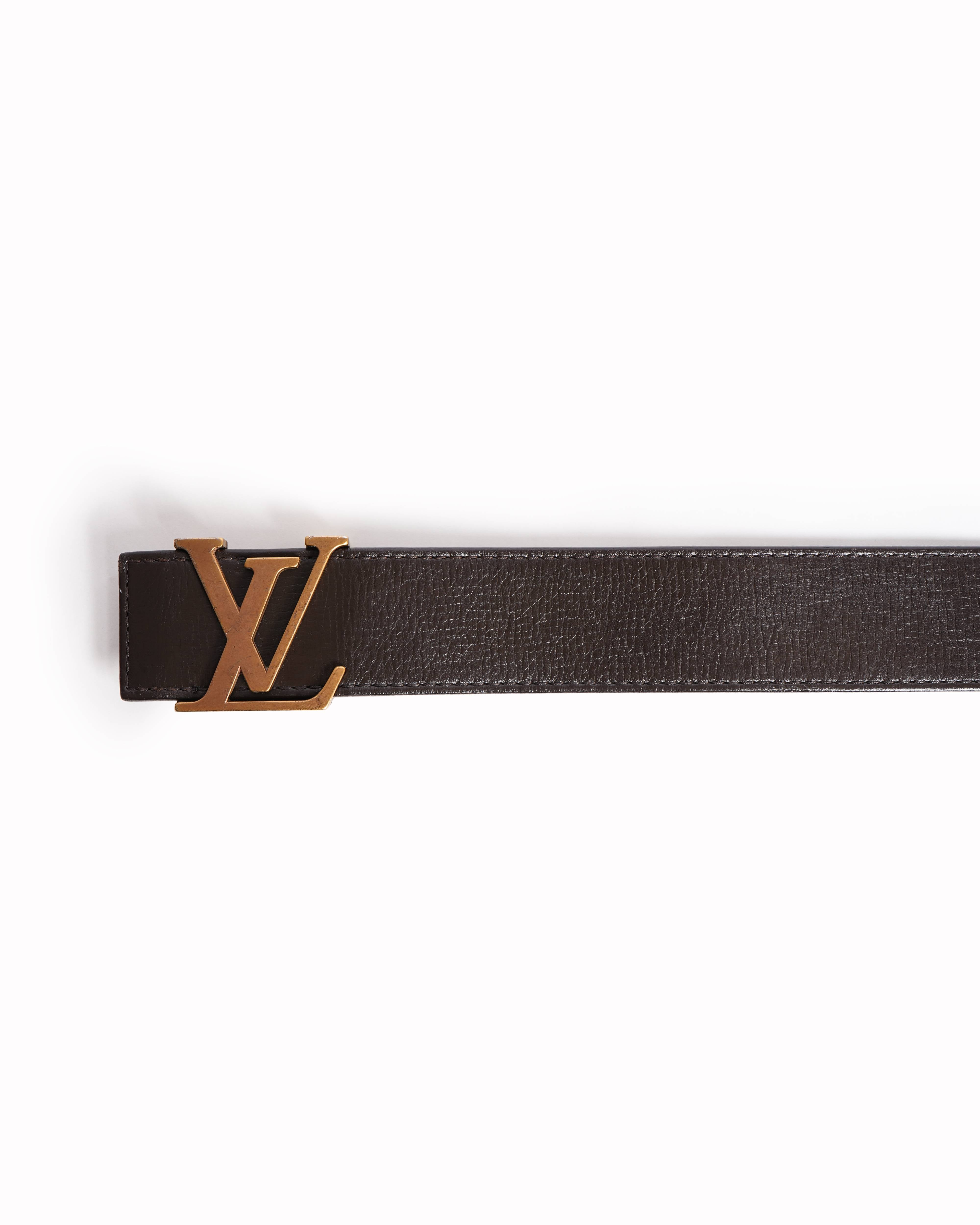 Louis Vuitton brown leather belt