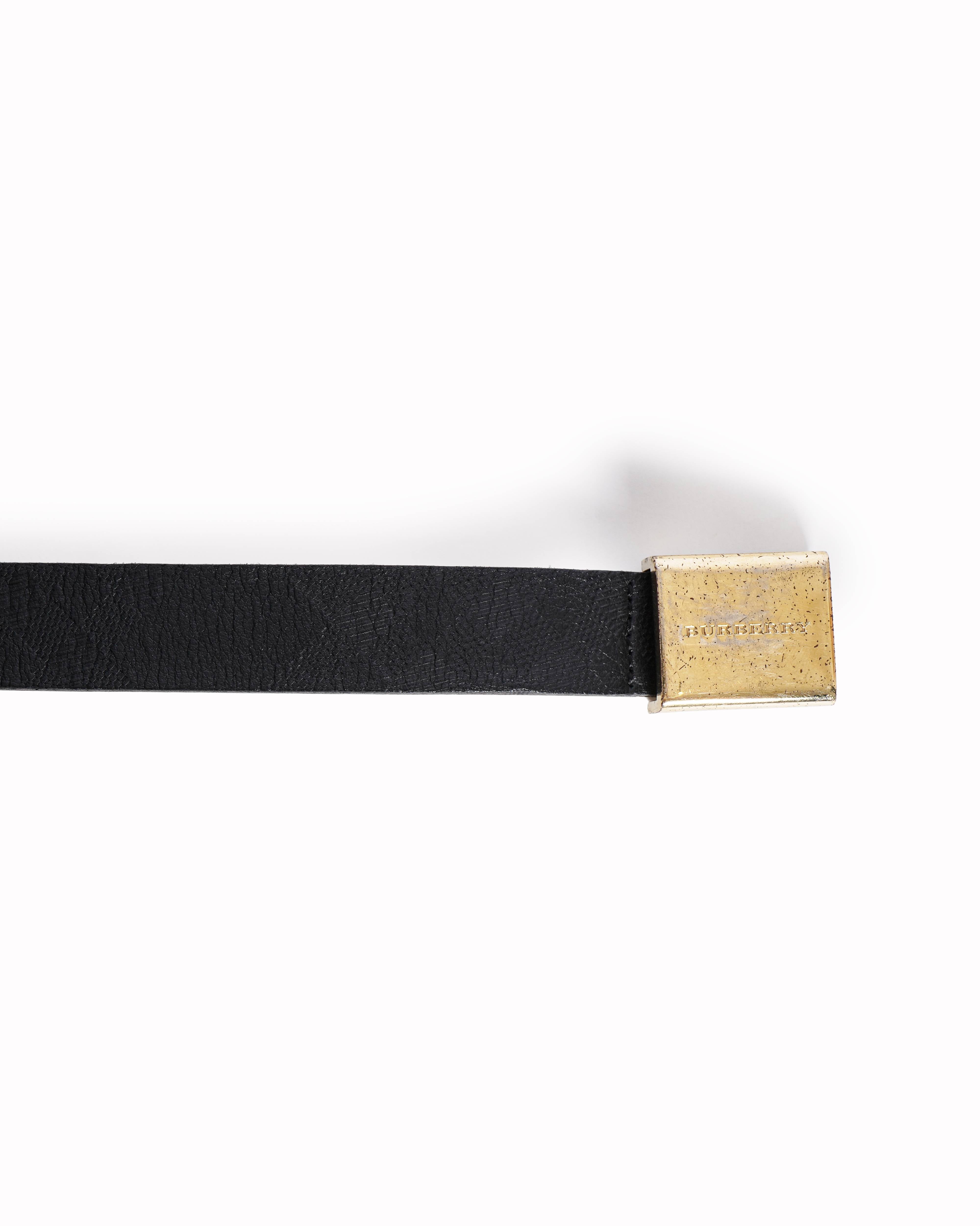 Burberry black leather Belt