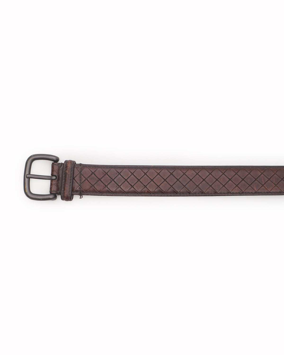 Bottega Veneta Intrecciato Weave Leather Belt