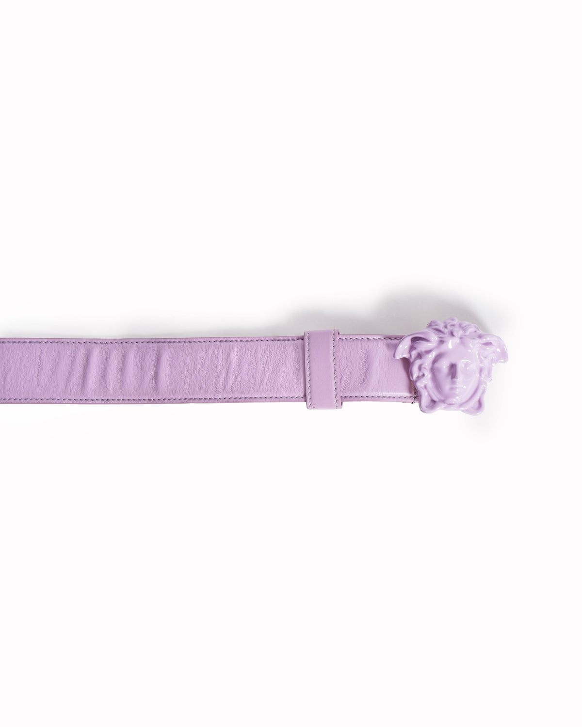 Versace medusa Lilac leather belt