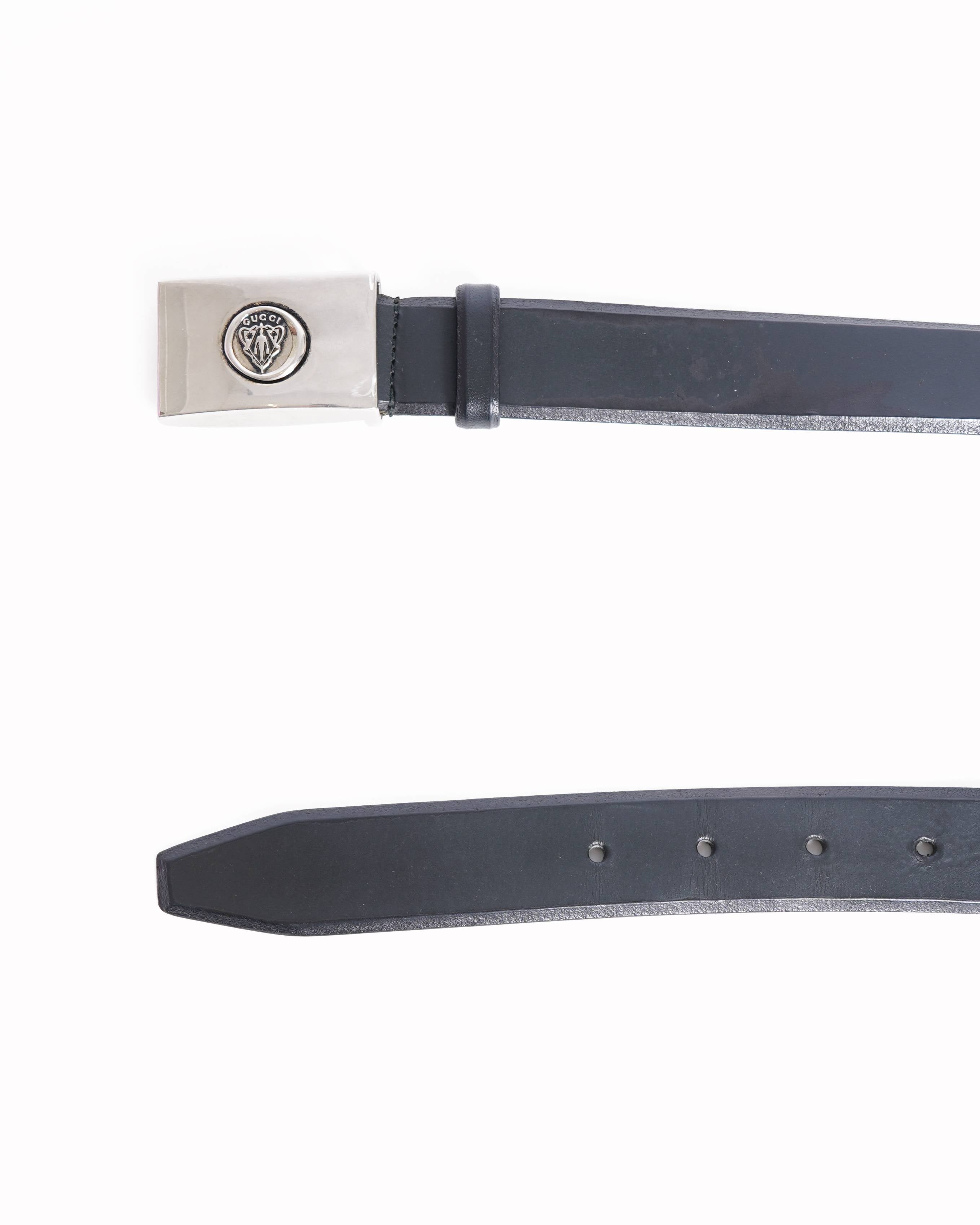 Gucci Black Leather Belt
