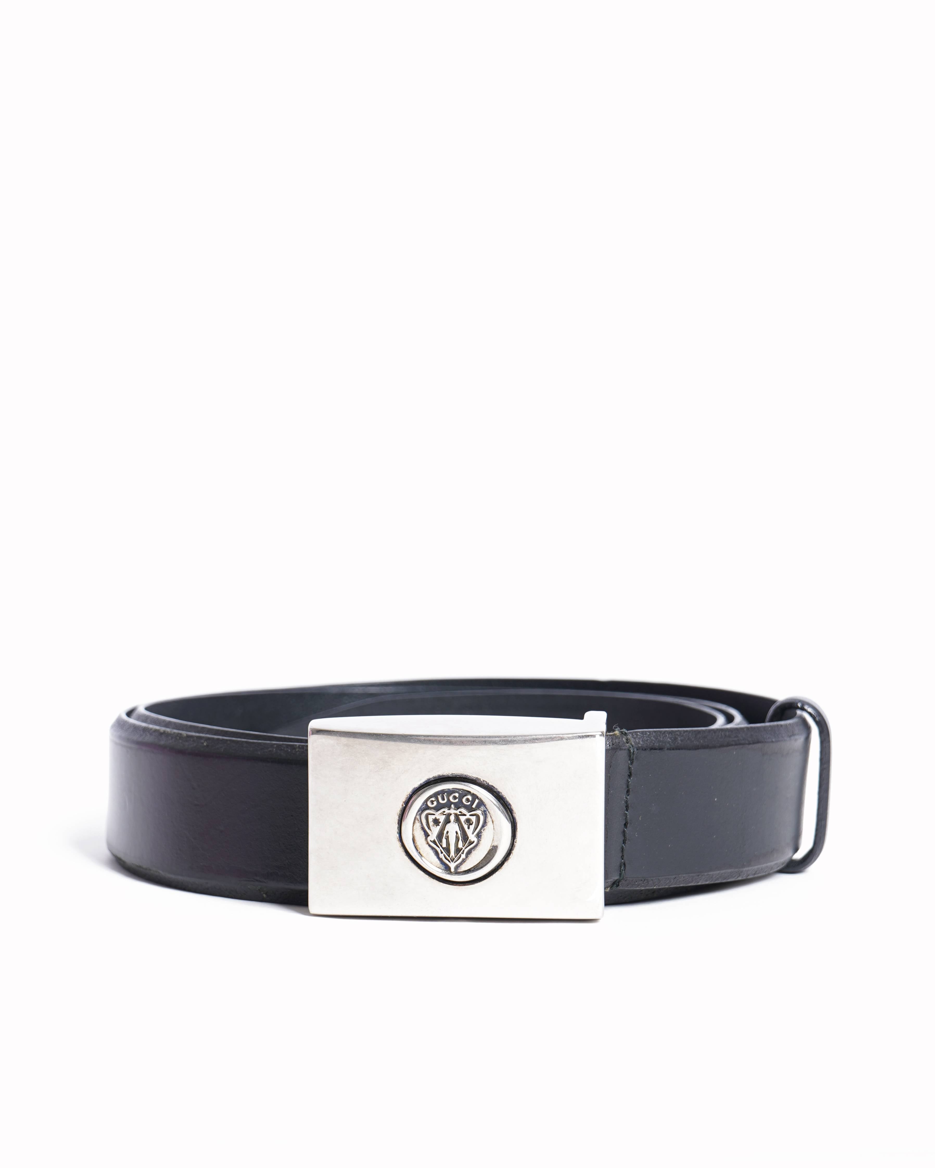 Gucci Black Leather Belt