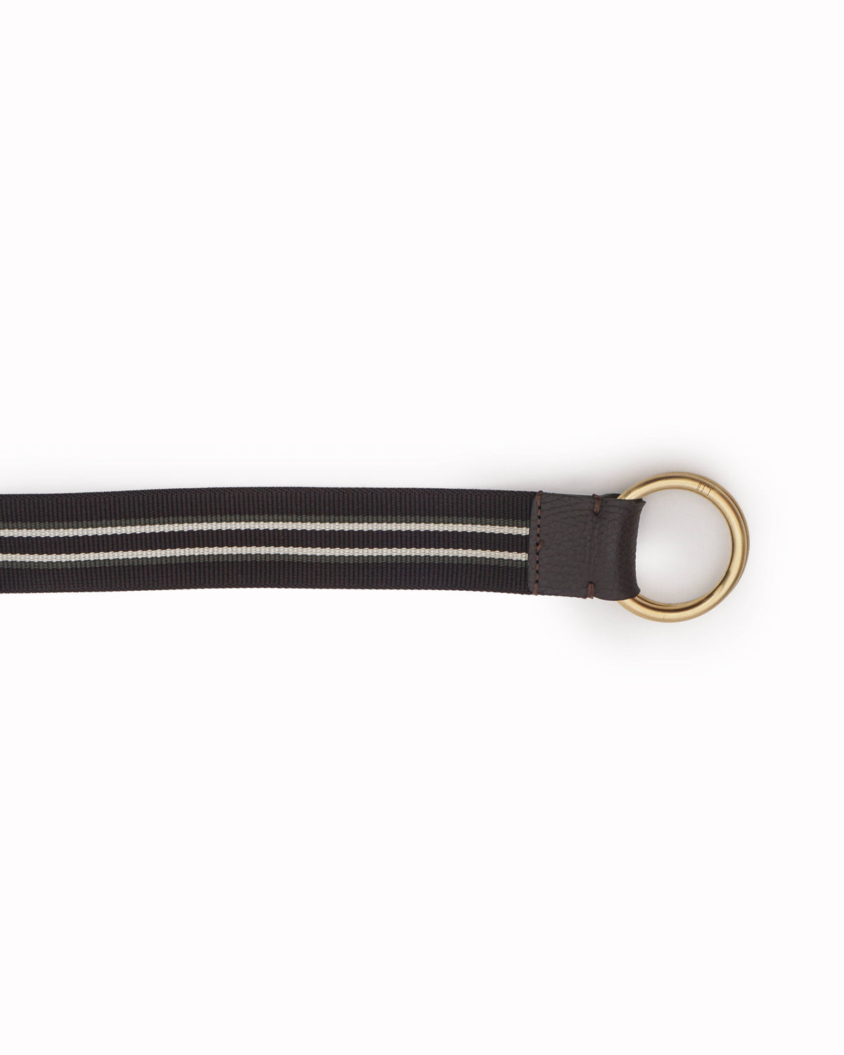 Dunhill Striped Men's D-Ring Belt