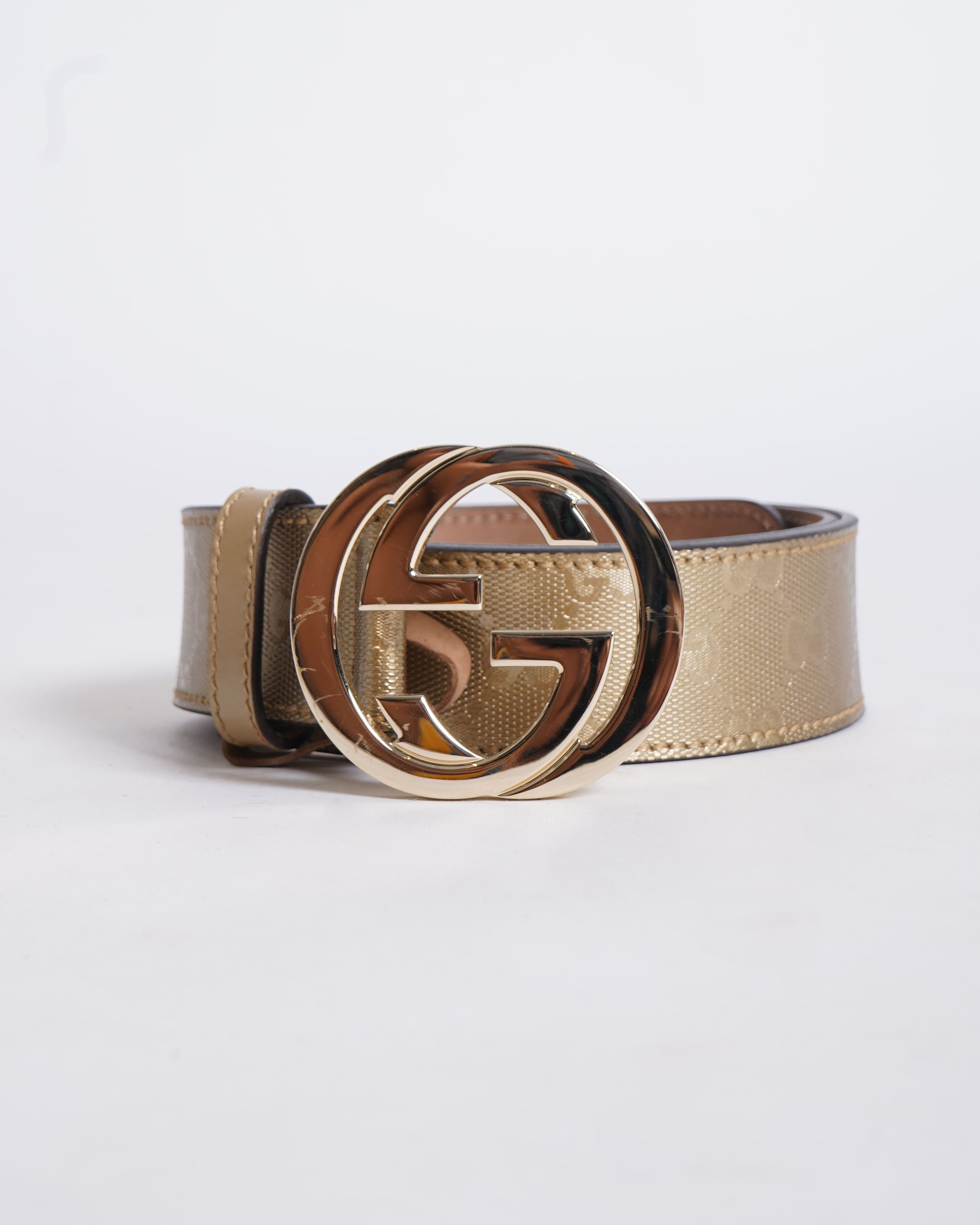 Gucci GG Women's Belt In Golden