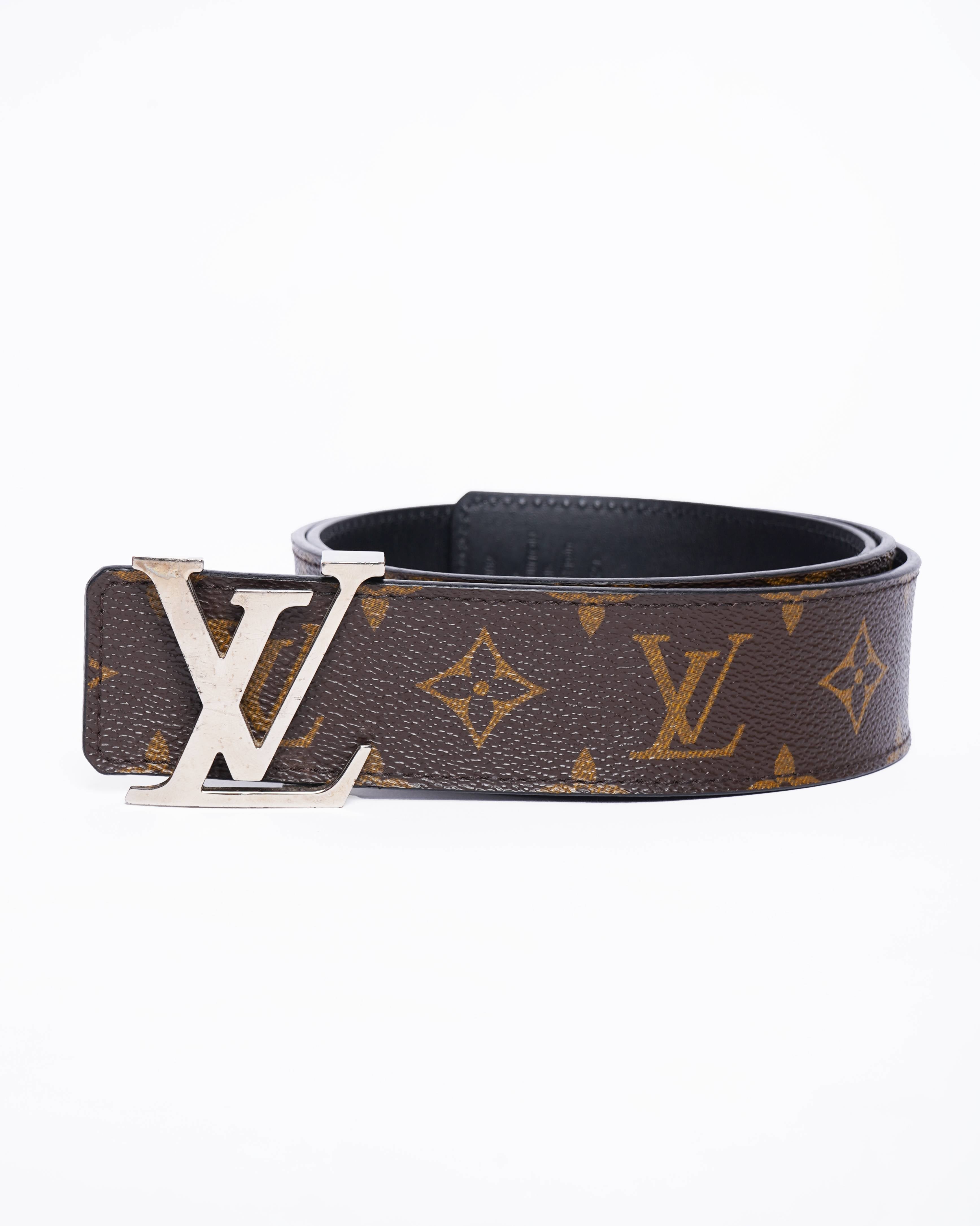 Louis Vuitton Monogram Canvas Signature Buckle Belt