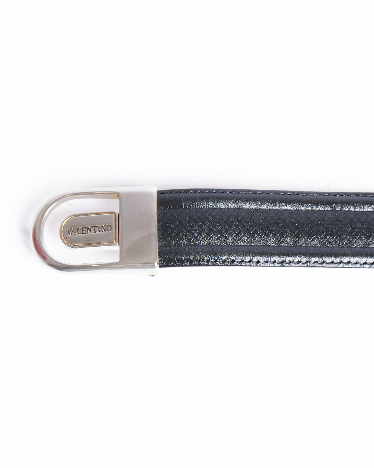Vintage Valentino Black Leather Belt