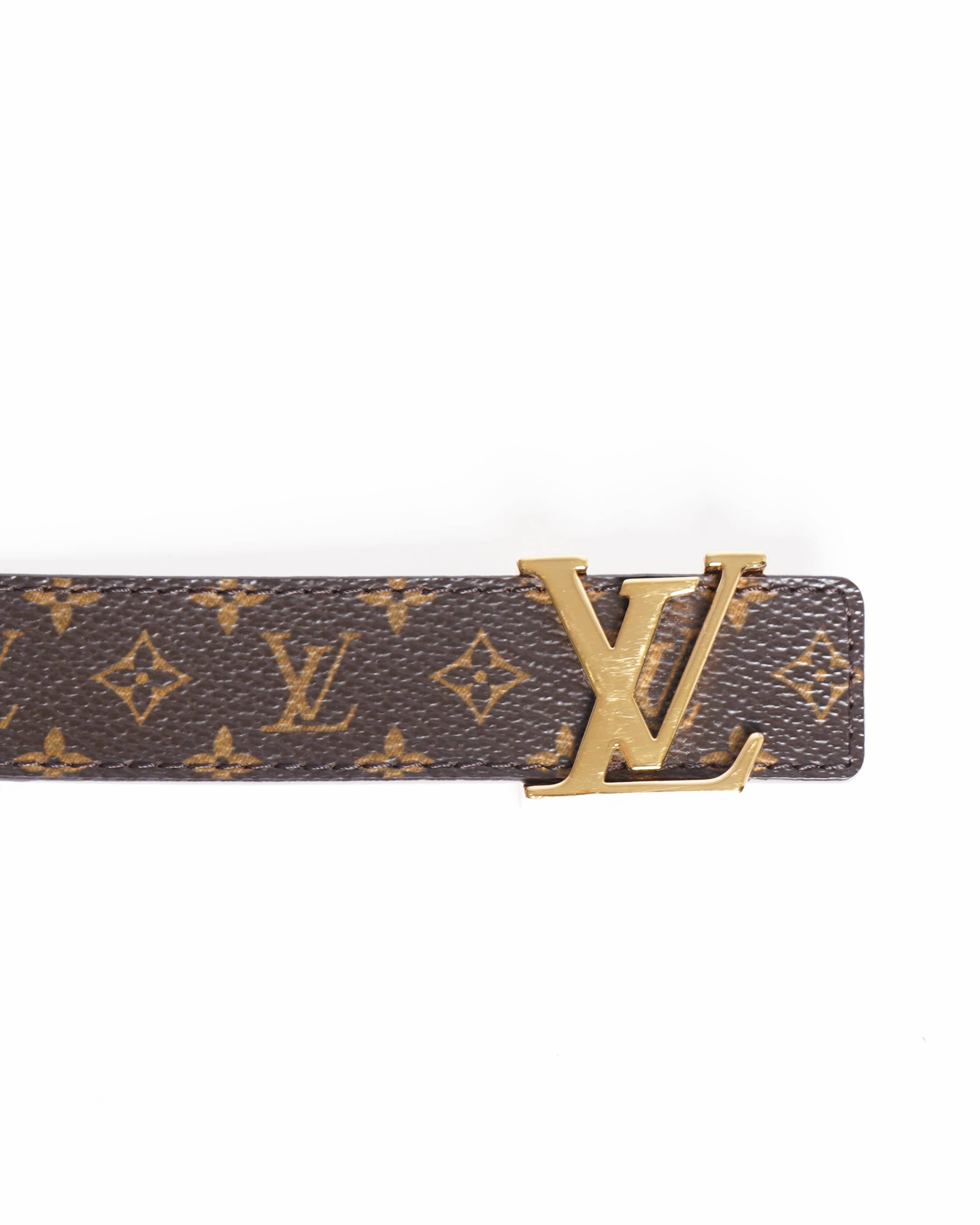 Louis Vuitton Monogram Canvas LV Initiales Belt