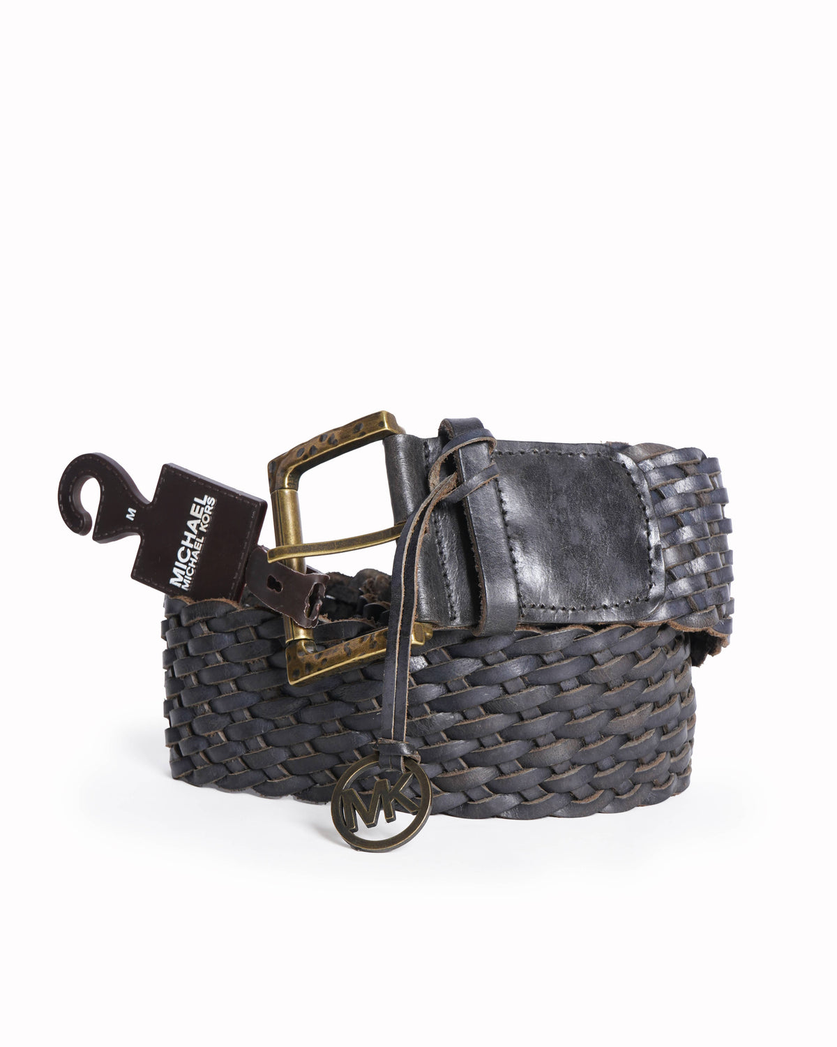 Michael Kors Braided Leather Belt