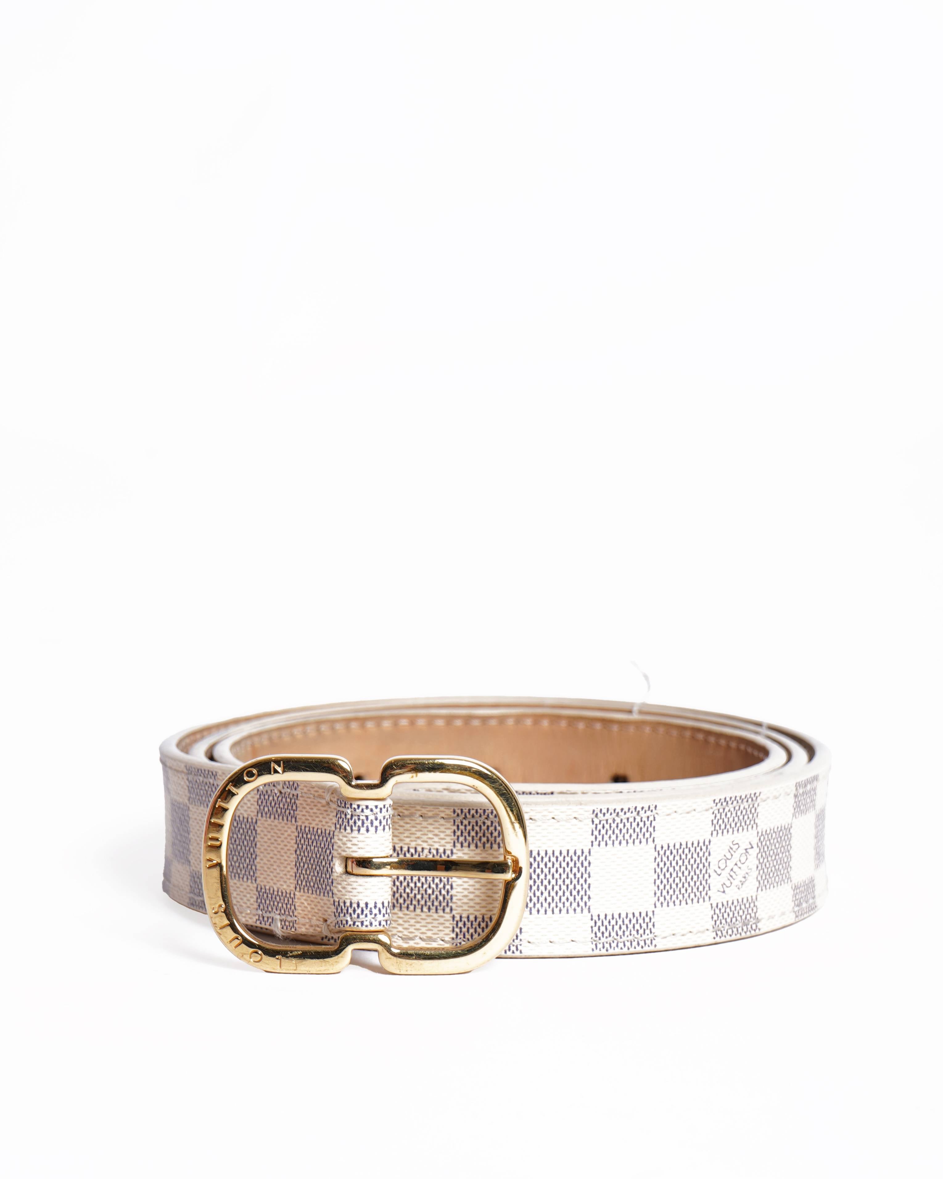 Louis Vuitton Damier Azur Canvas Mini Belt
