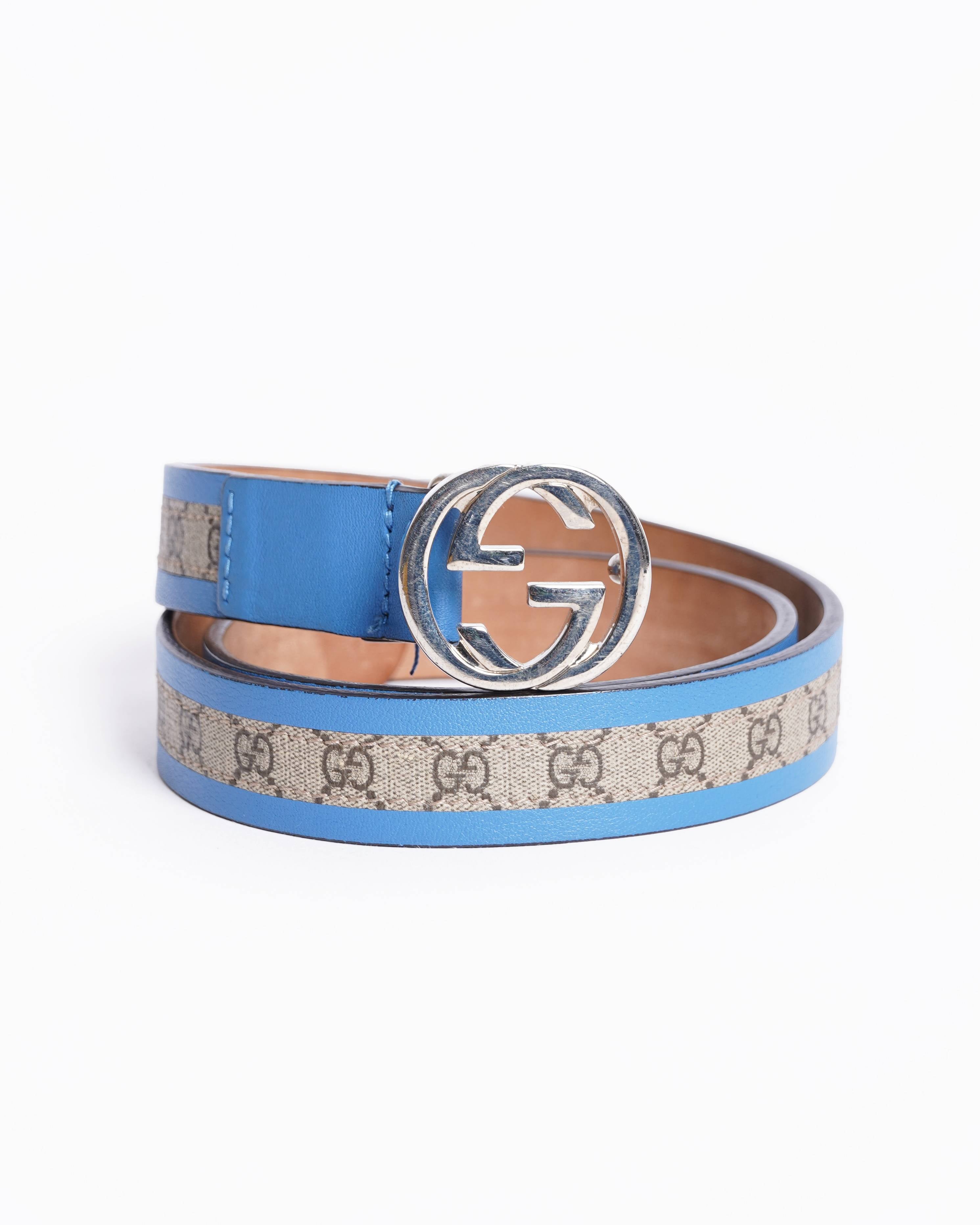 Gucci gg web kids belt