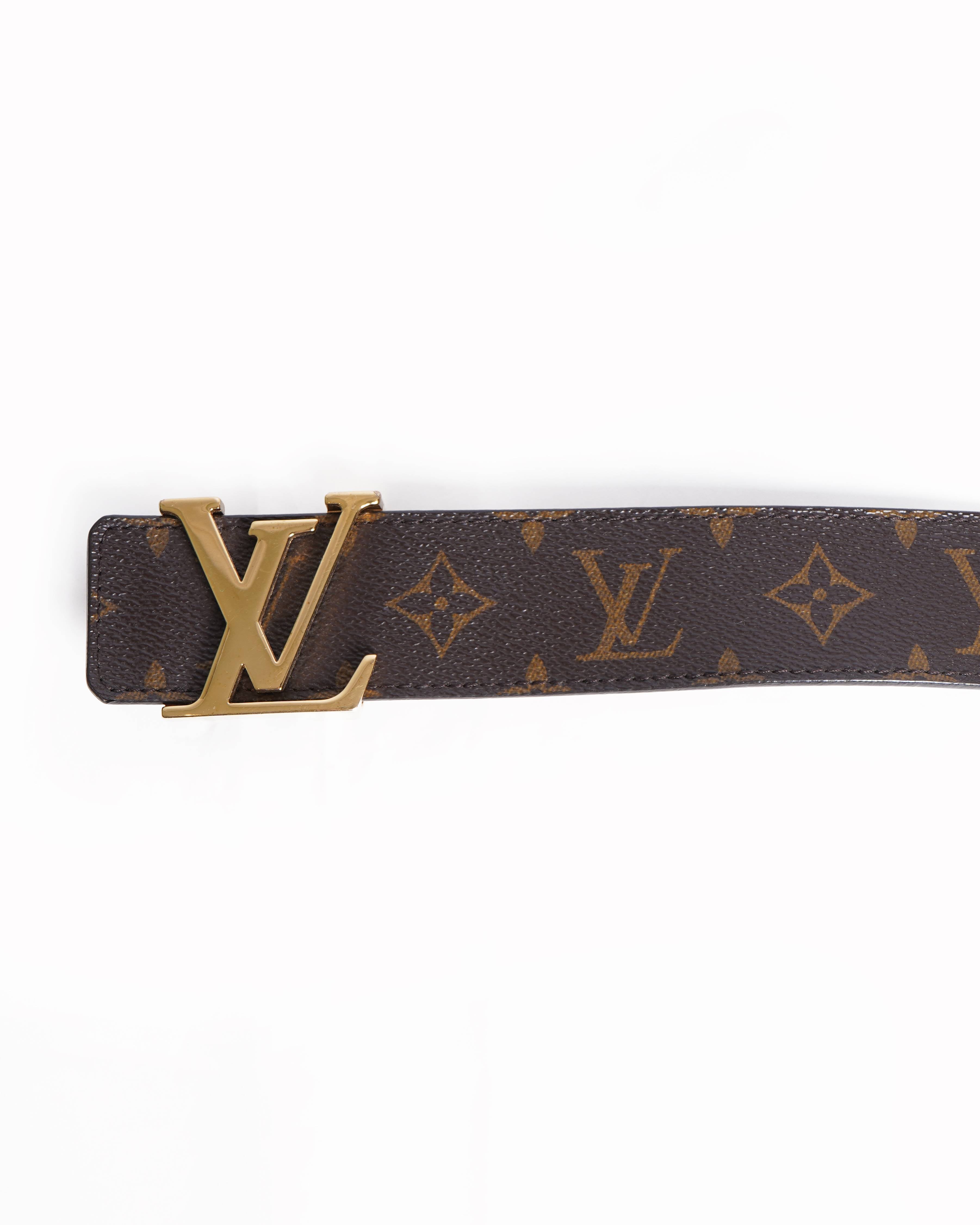 Louis Vuitton Monogram Women's Belt In Brown