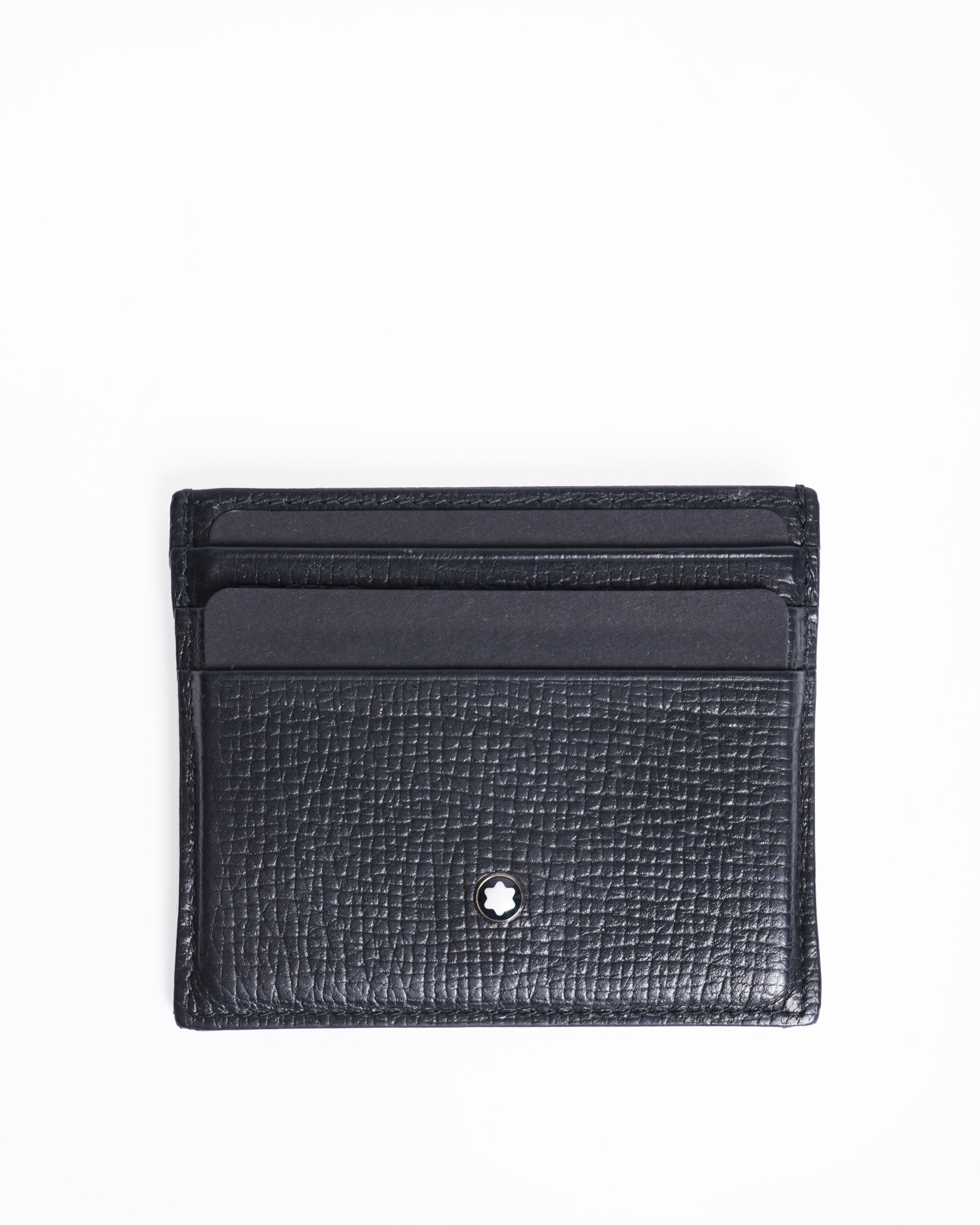 Montblanc soft grain card holder in black