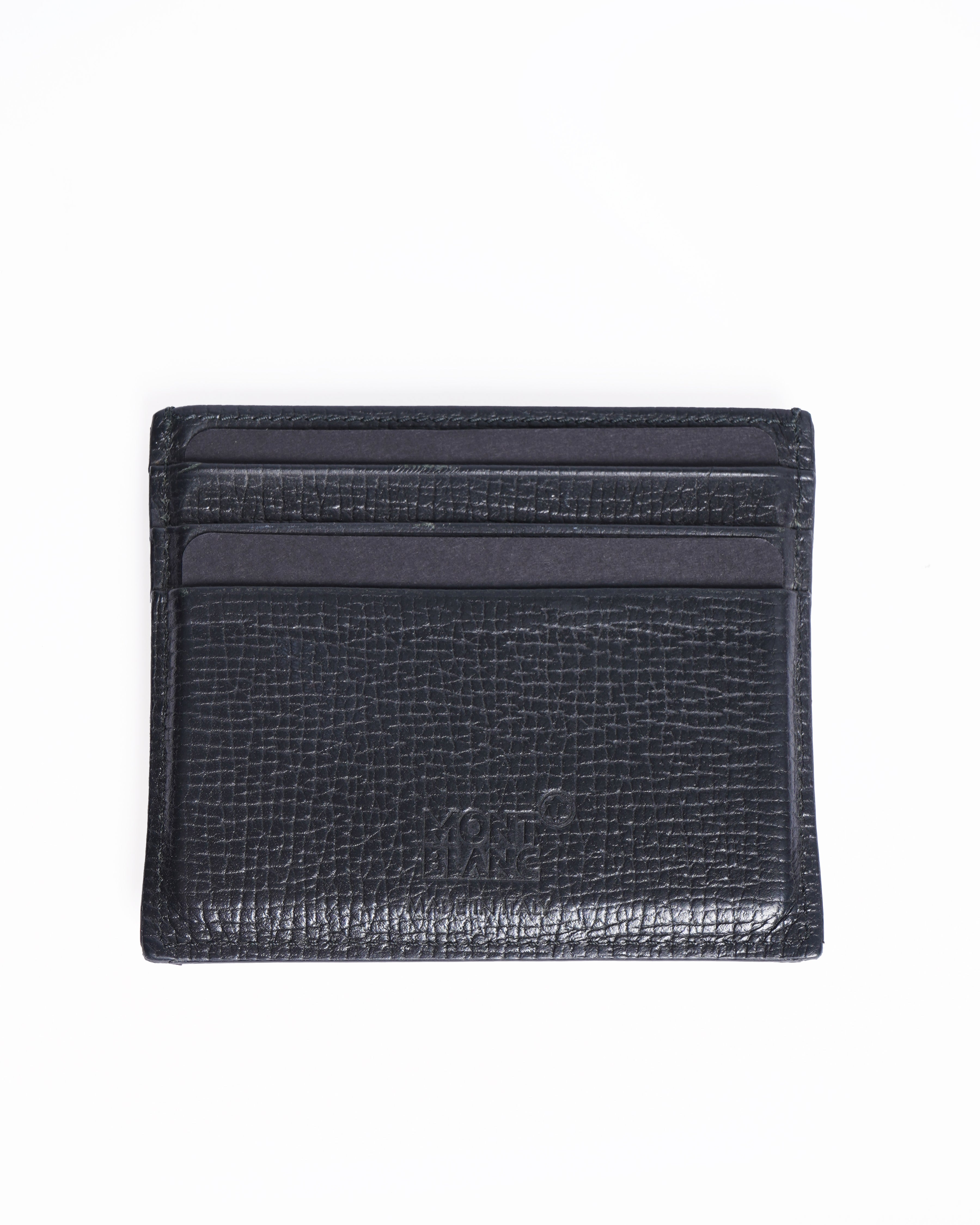 Montblanc soft grain card holder in black