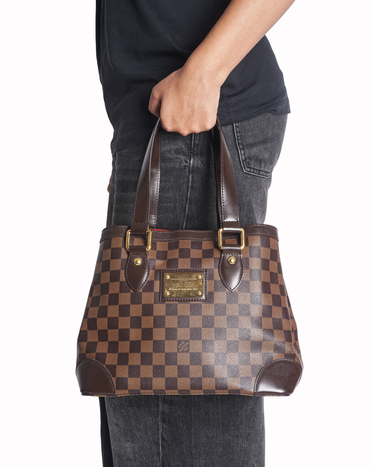 Louis Vuitton Hampstead PM Damier Ebene Tote Bag