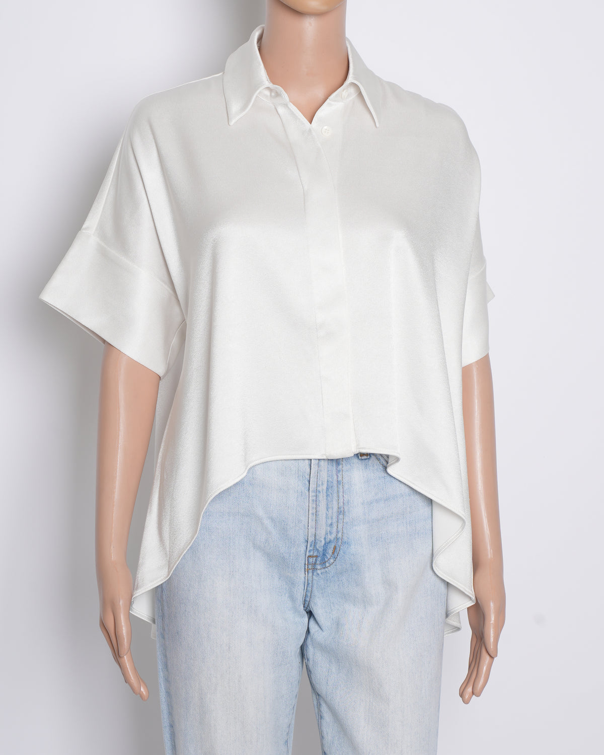 Alice & Olivia White Button Down Shirt