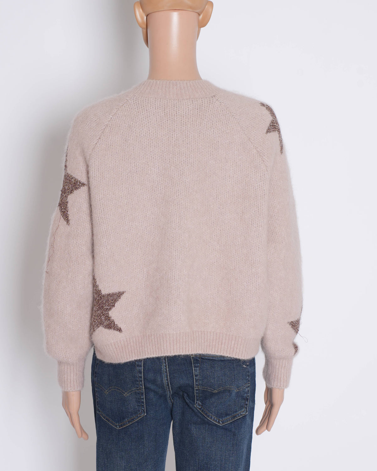 AllSaints Star Pattern Pink sweatshirt