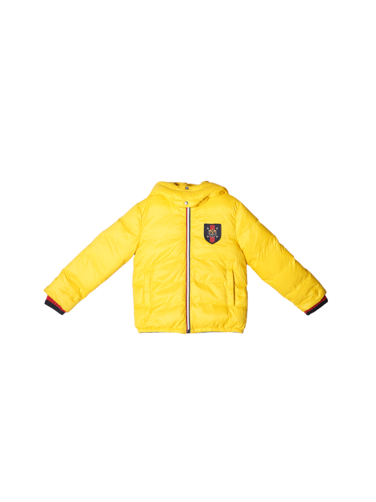 Gucci Boys Yellow Jacket With Embroidary Tiger Patch