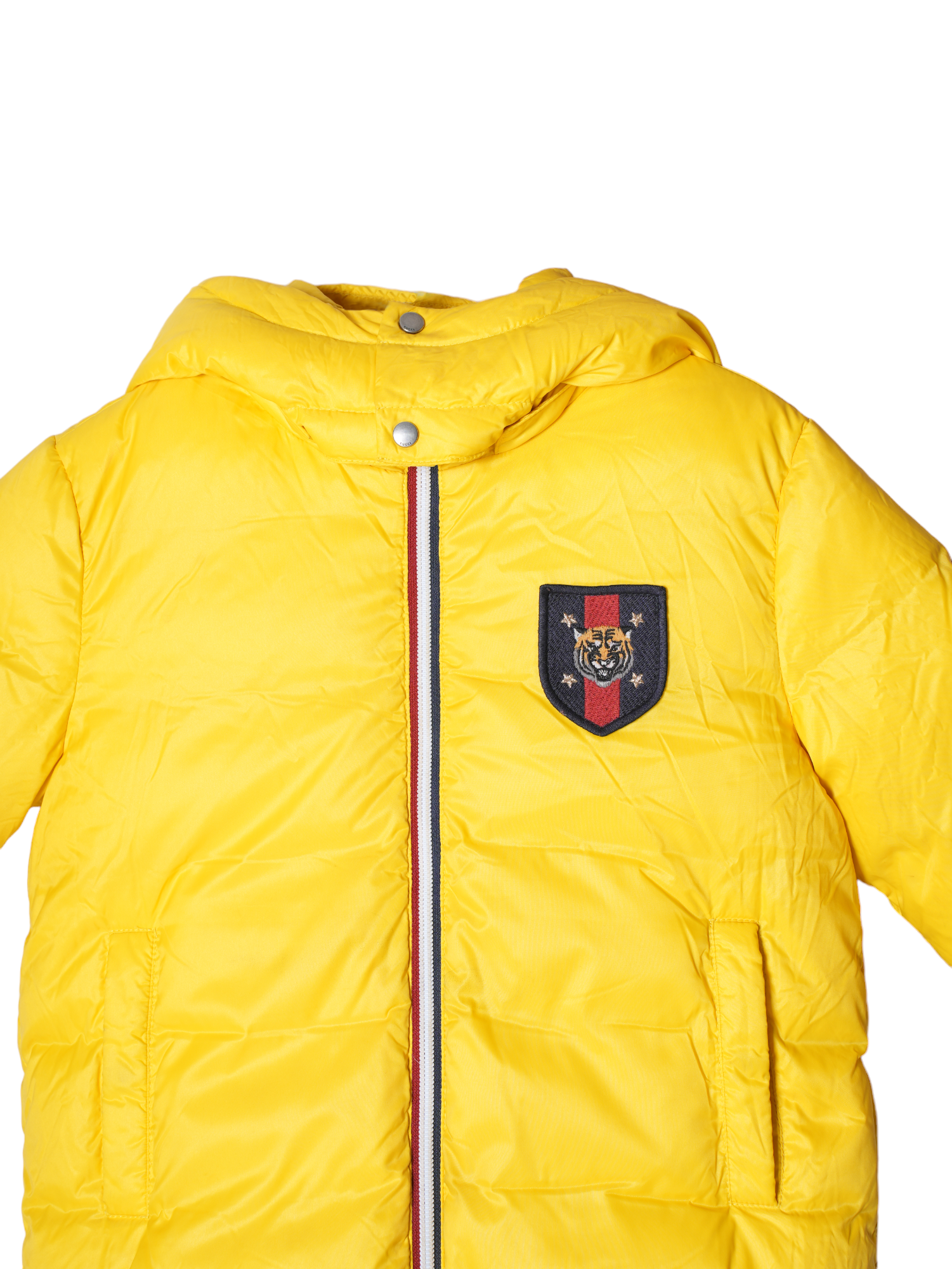 Gucci Boys Yellow Jacket With Embroidary Tiger Patch