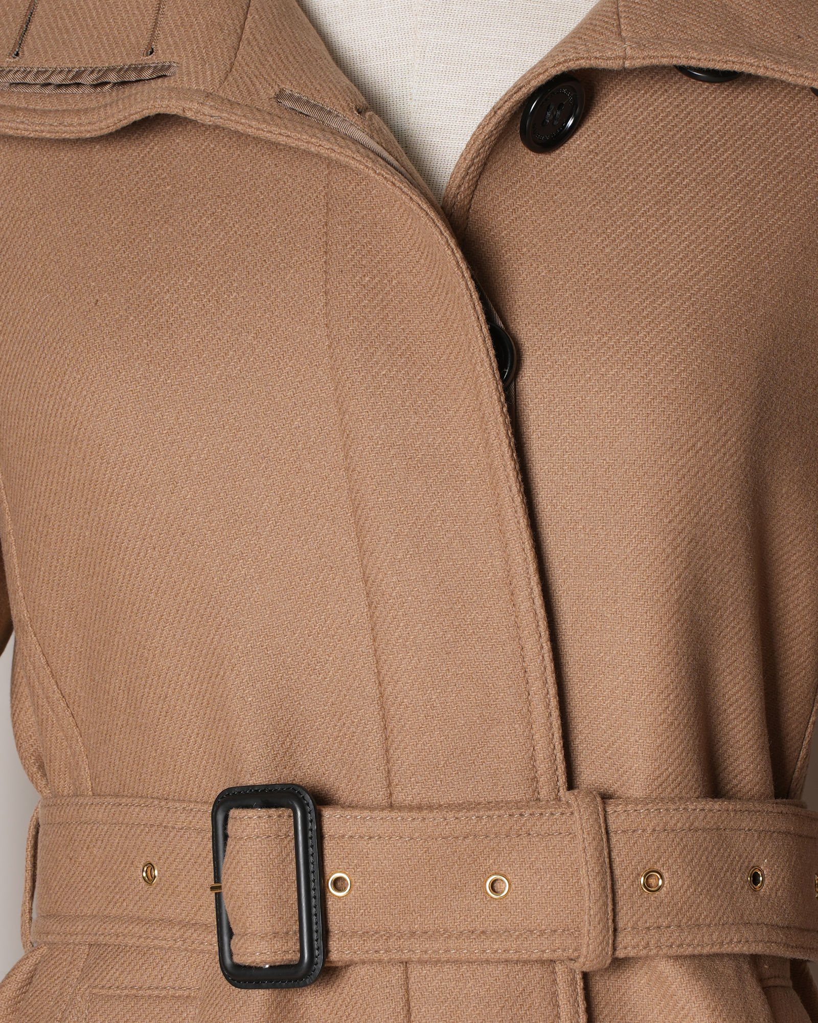 New Burberry Brown Wool Coat