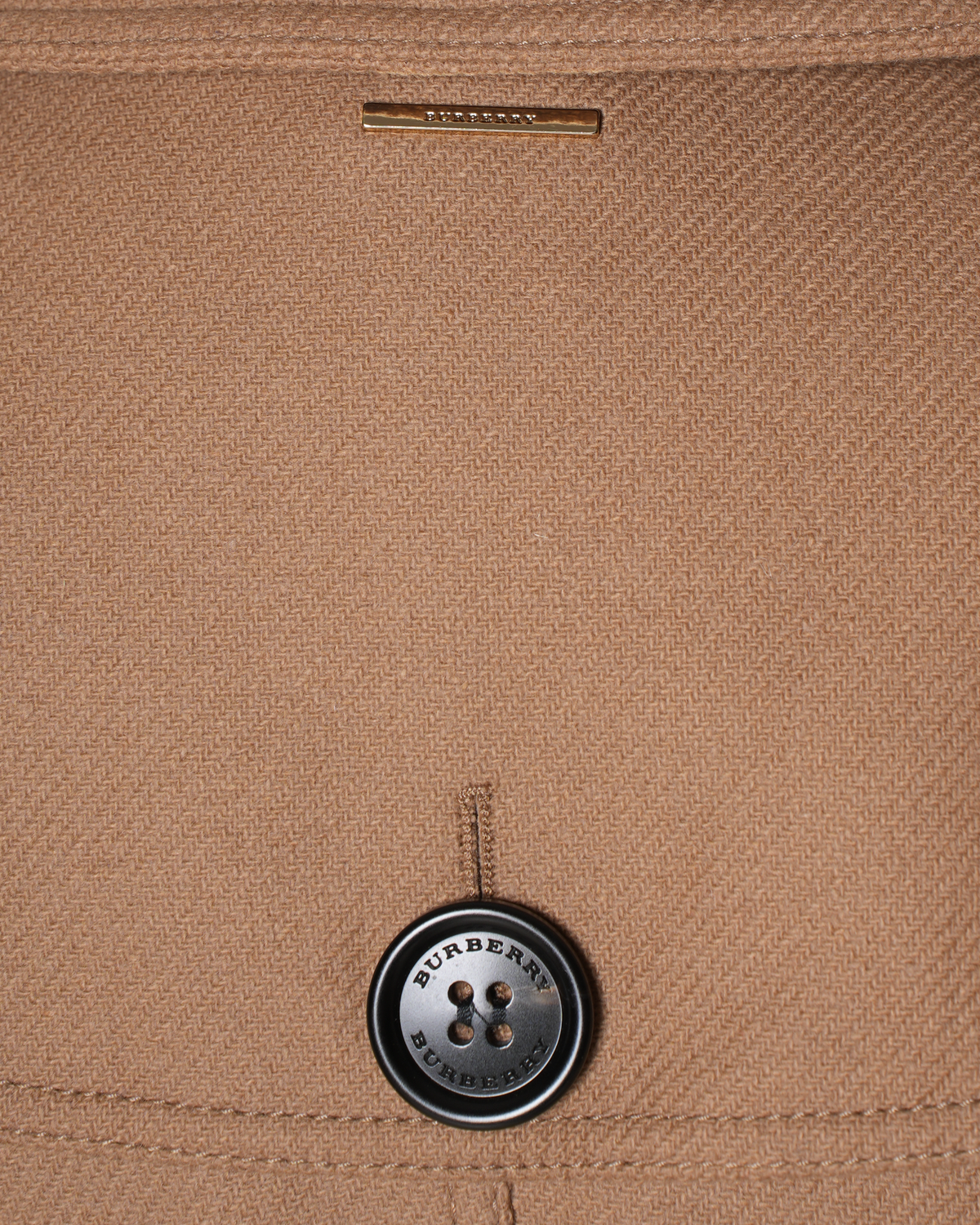 New Burberry Brown Wool Coat