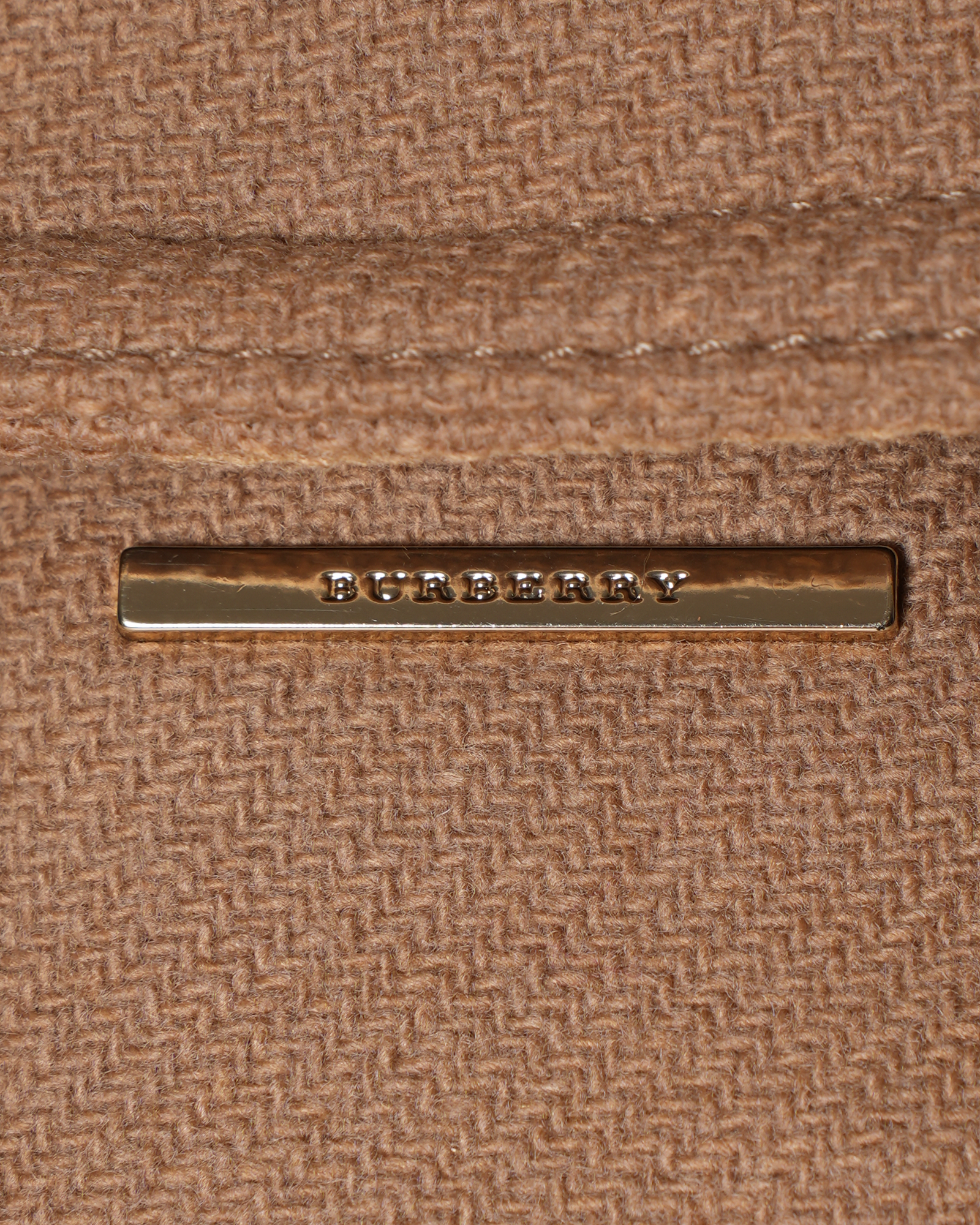 New Burberry Brown Wool Coat