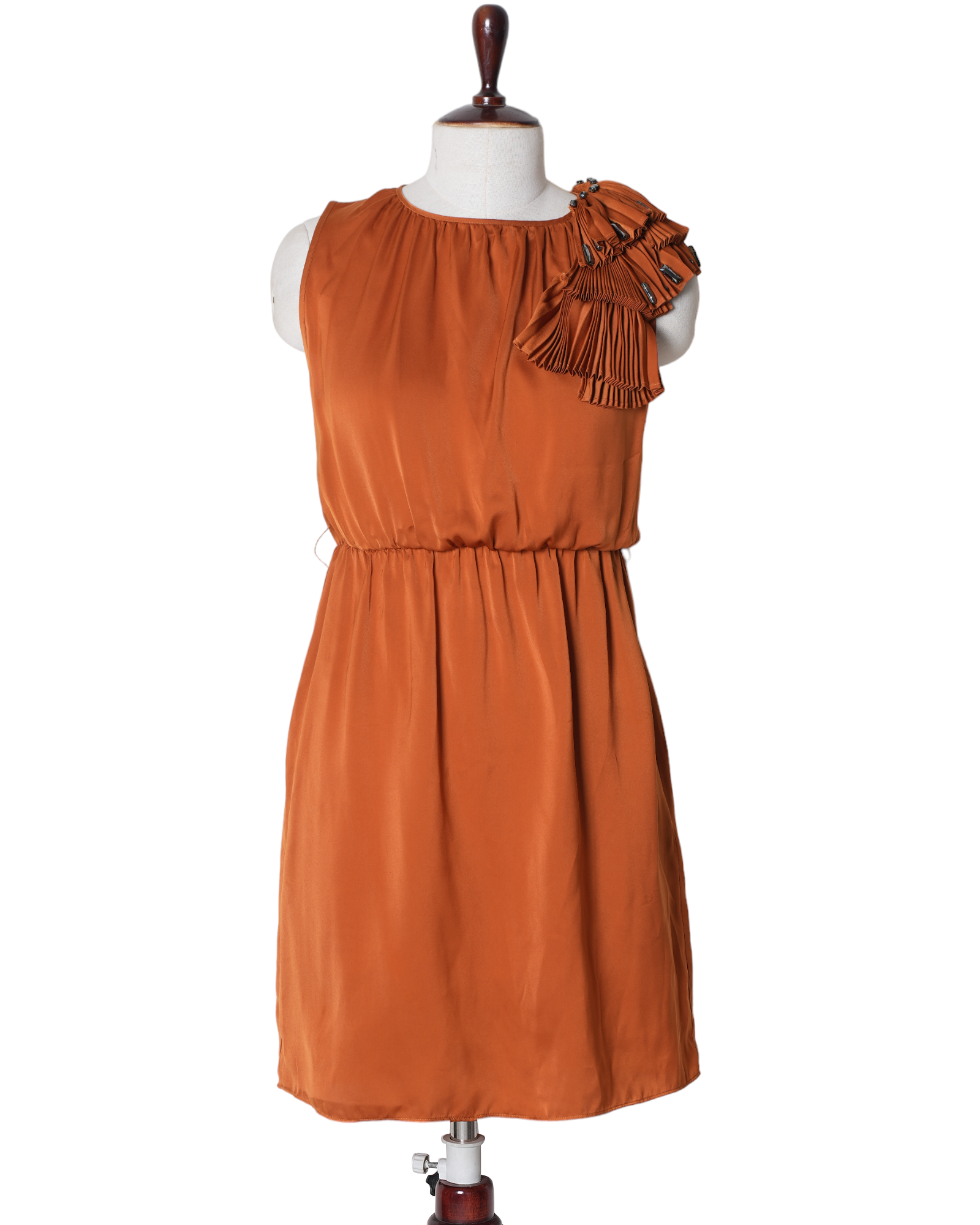 Pinko Dress With Pleated Shoulder Detail