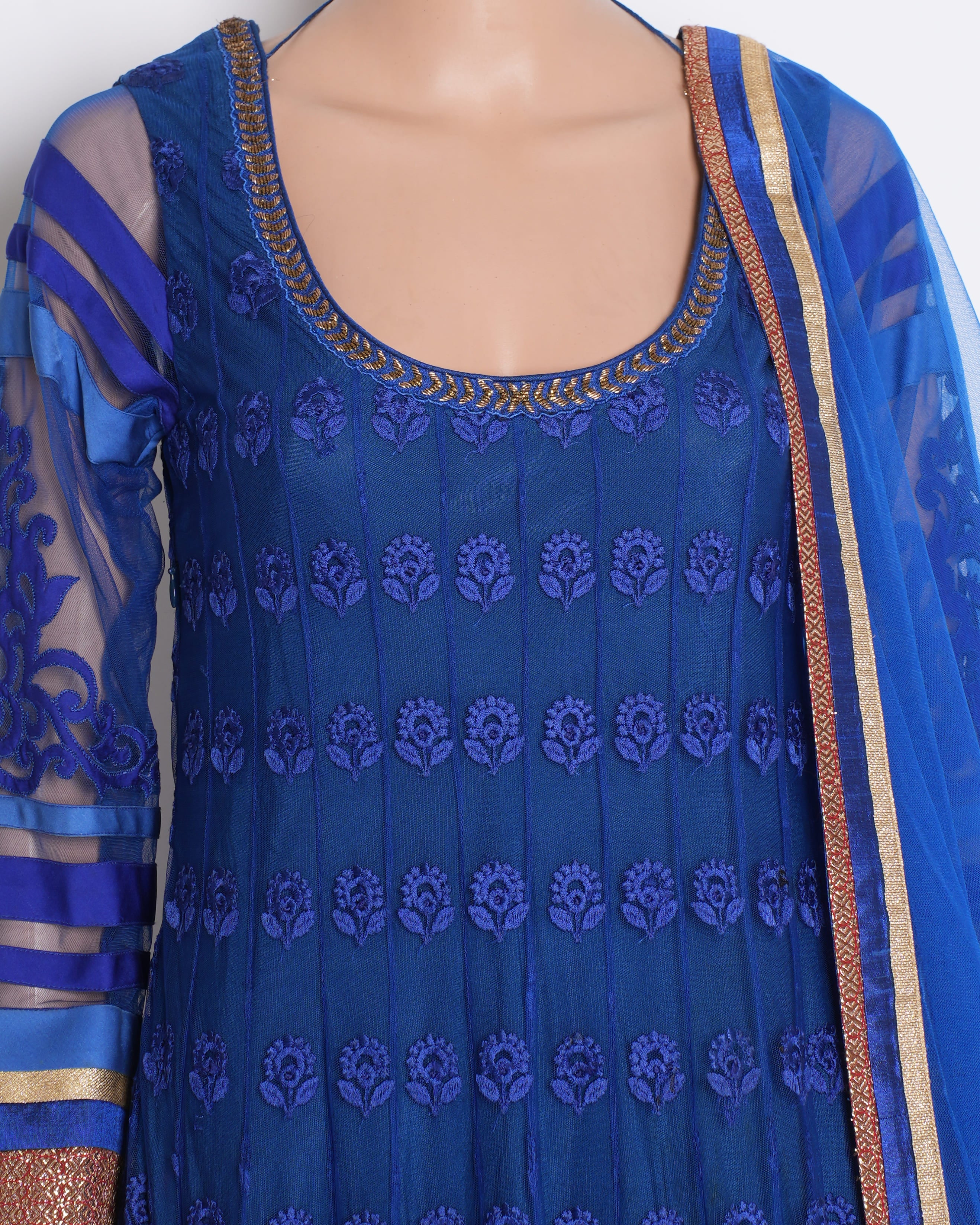 Osaa Anarkali Set of 3 in Electric Blue