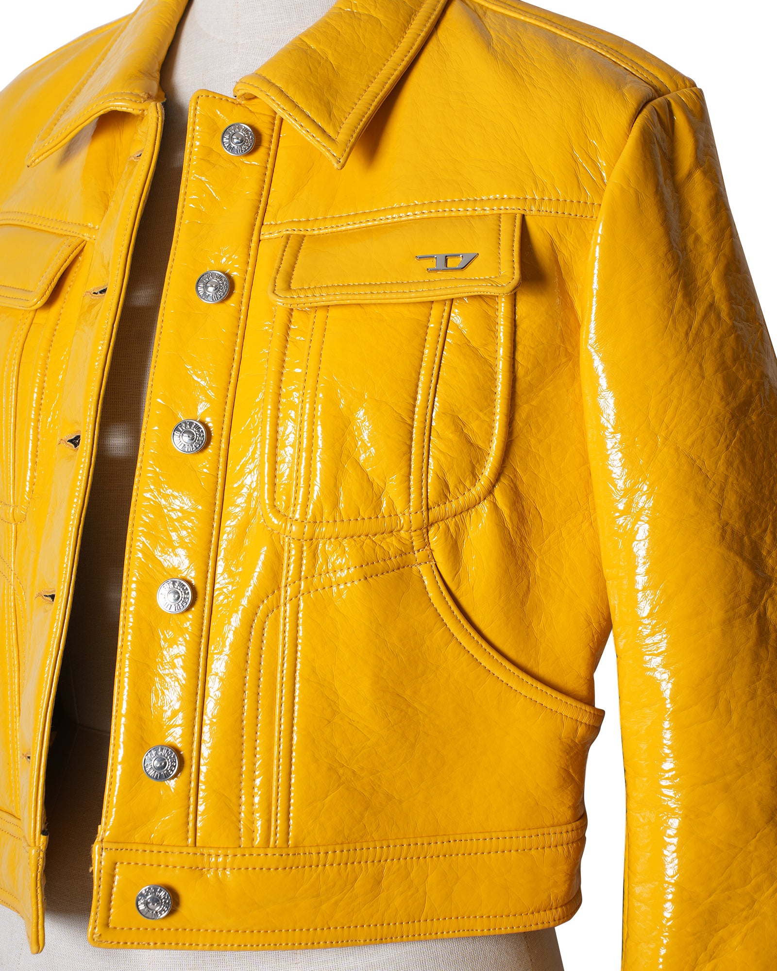 Diesel Yellow High Shine Finish Jacket