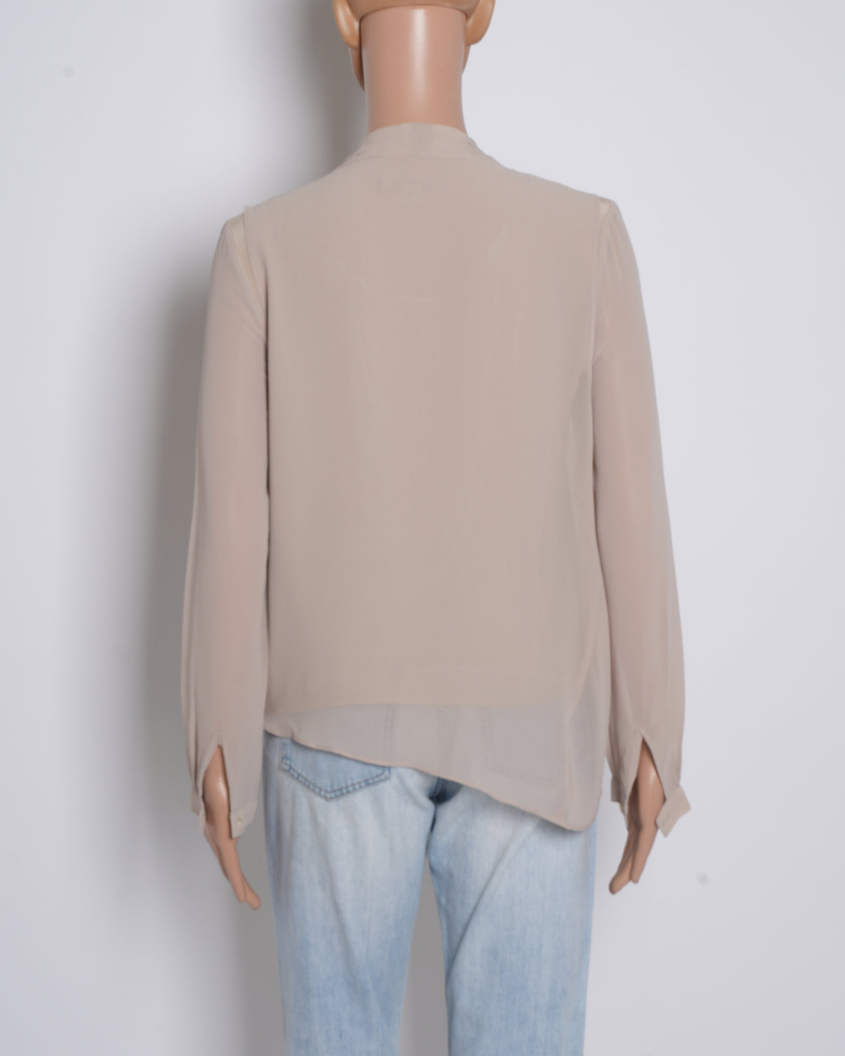 AllSaints Overlapping Detail Full Sleeve Top