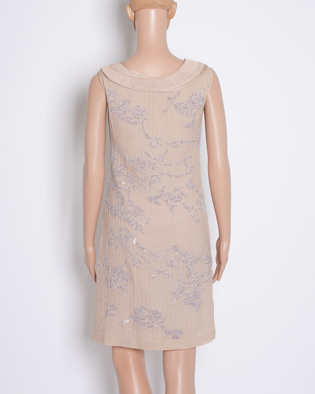 ⁠Rohit gandhi and rahul khanna Sequin Dress In Beige