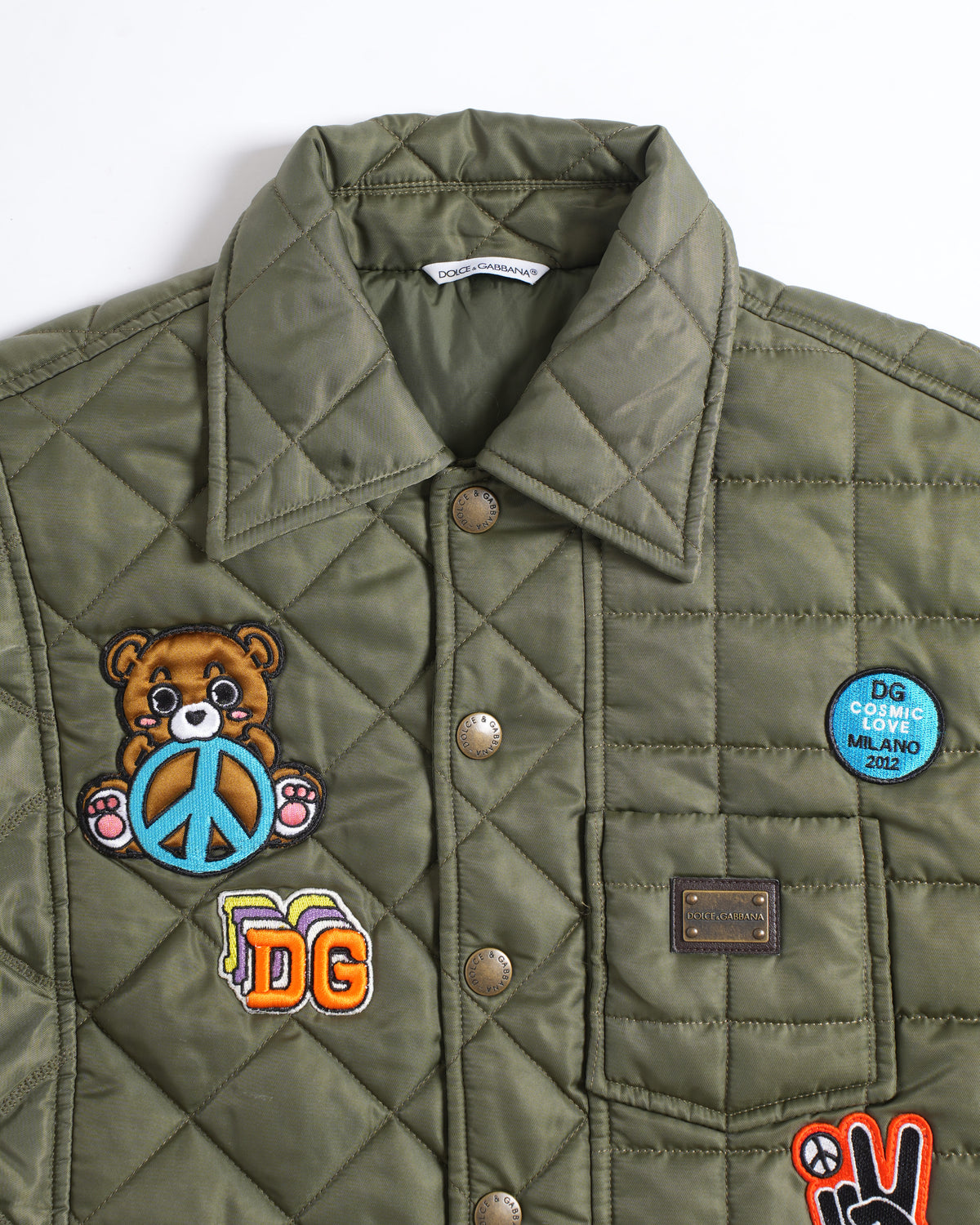 Dolce & Gabbana Boys Quilted Kids Zipper