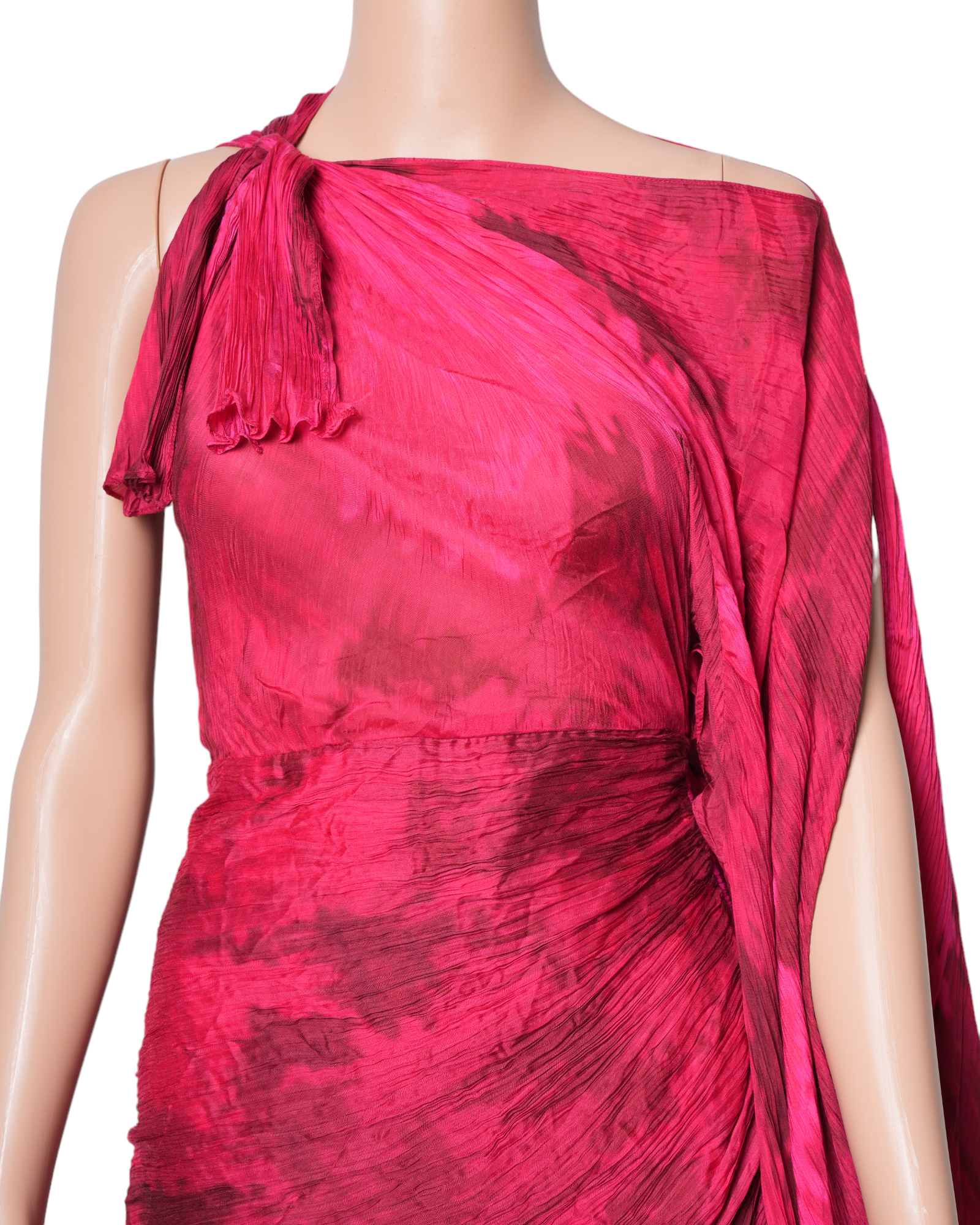Saaksha & Kinni Multicoloured Printed Pleated Draped Dress