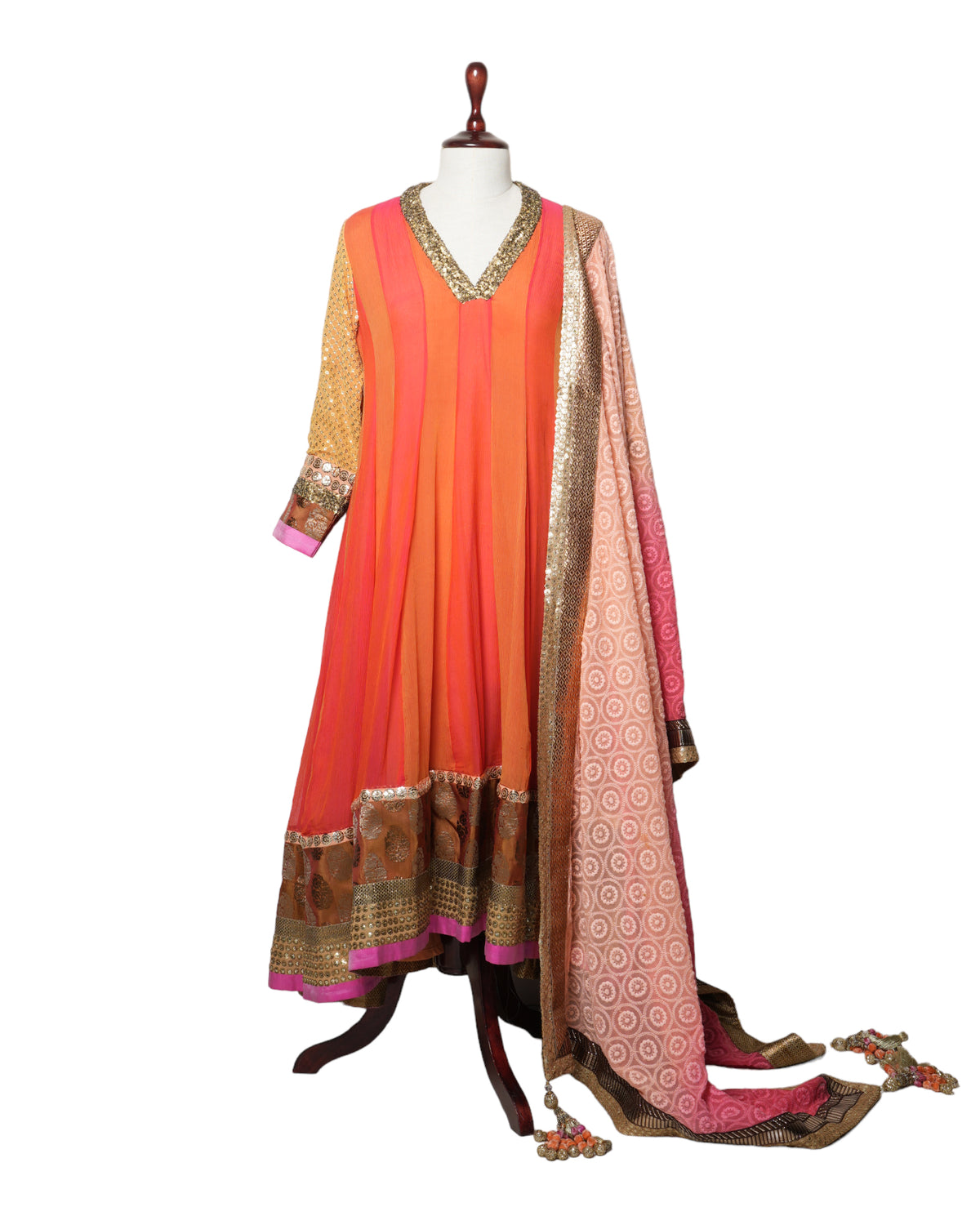 Manish Malhotra Orange Anarkali