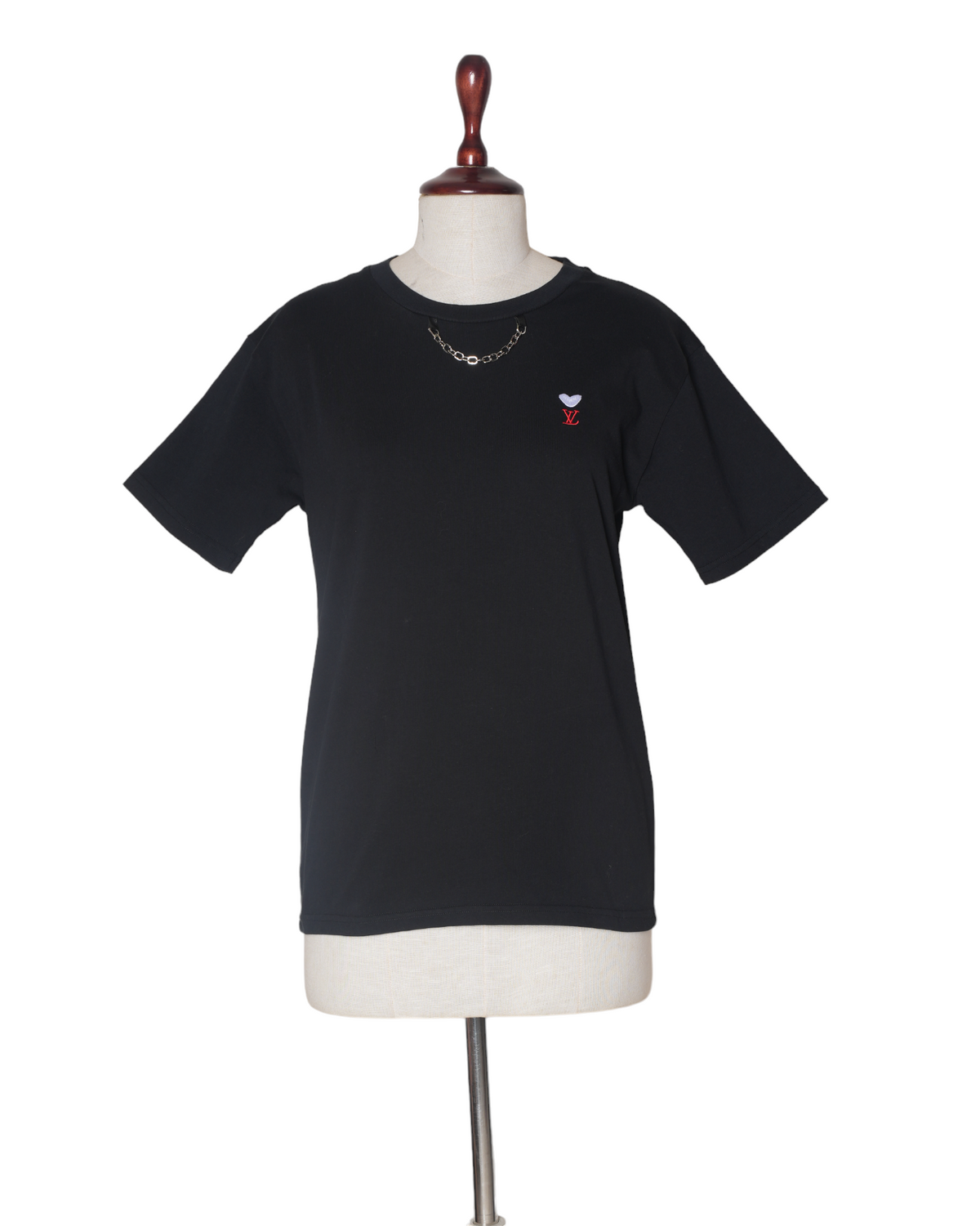 Louis Vuitton Heart With Metallic Chain T-shirt