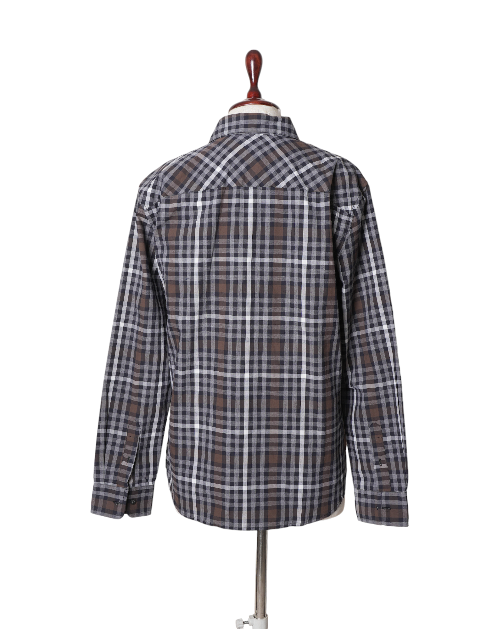 Armani Exchange Brown Checks Shirt