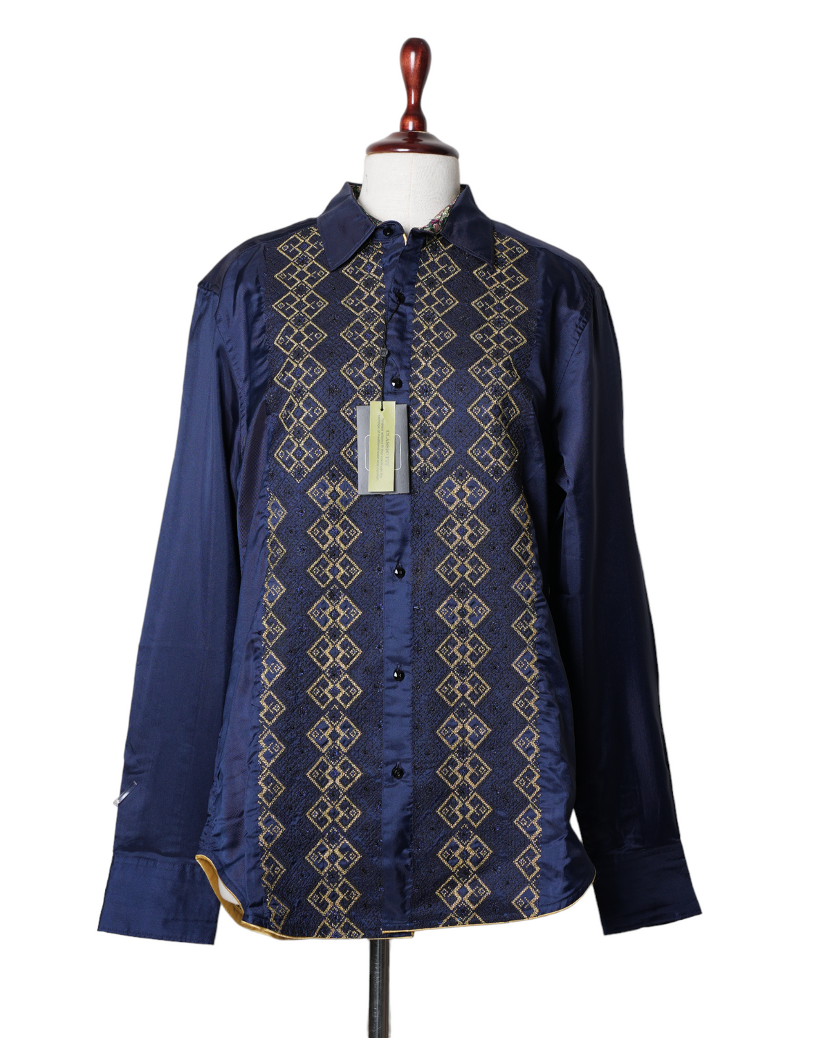 New Robert Graham Shirt With Golden Embroidery