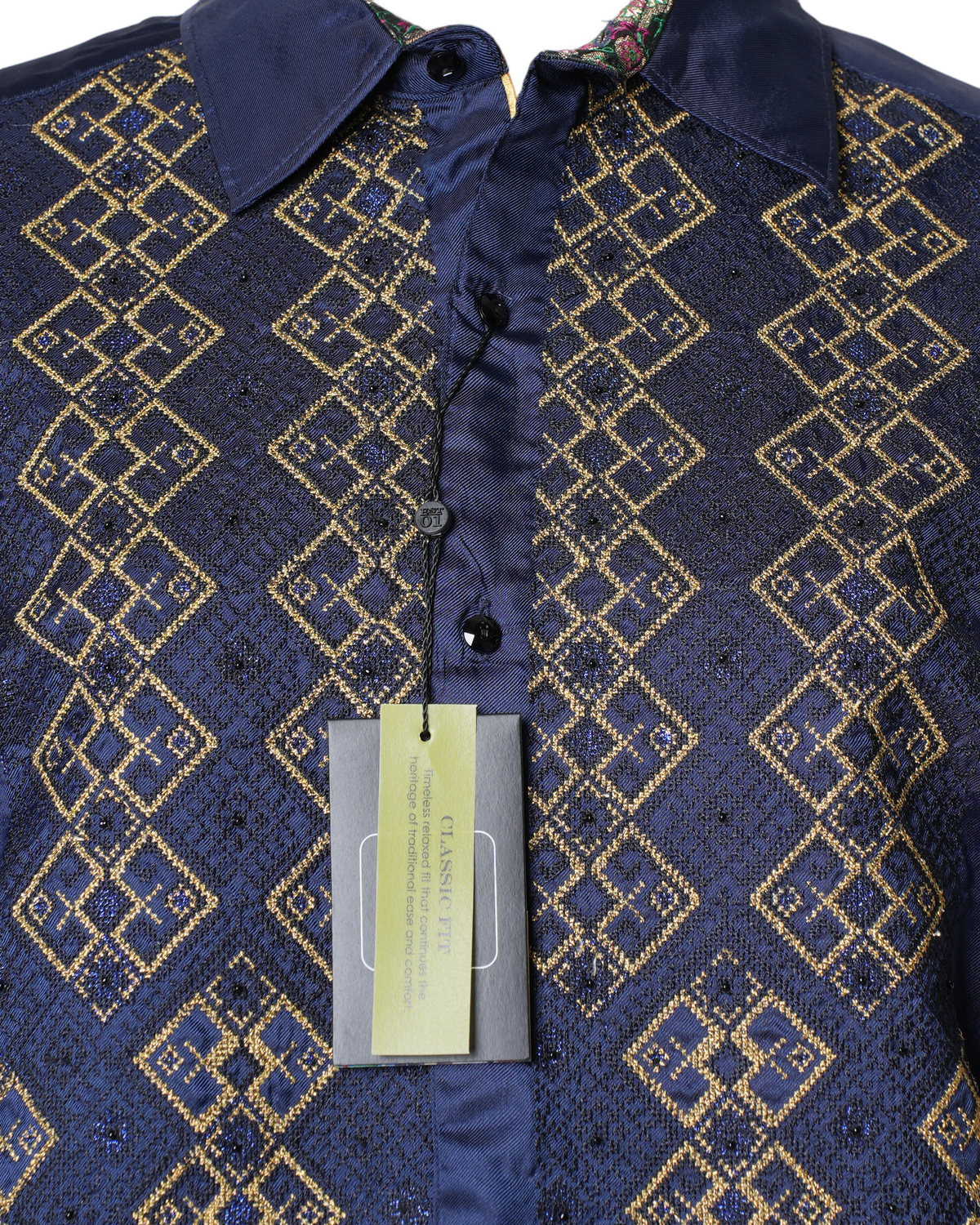 New Robert Graham Shirt With Golden Embroidery