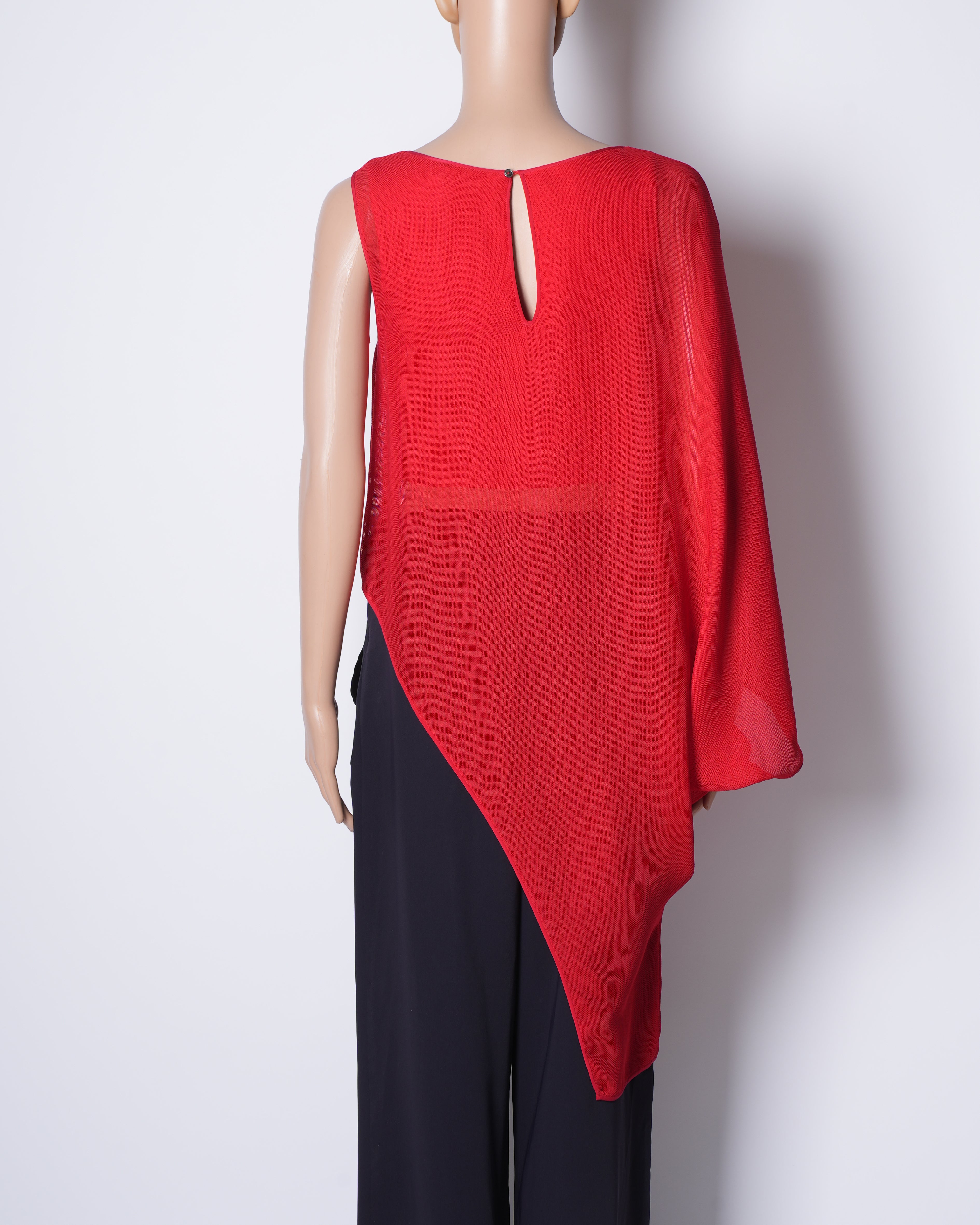 Rohit Gandhi Rahul Khanna Asymmetric Top In Red