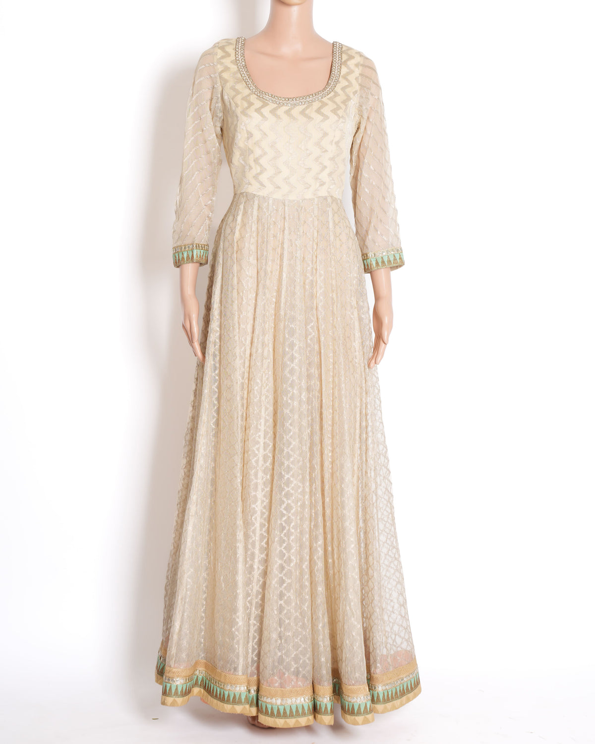 Anita Dongre Anarkali Kurta In Beige
