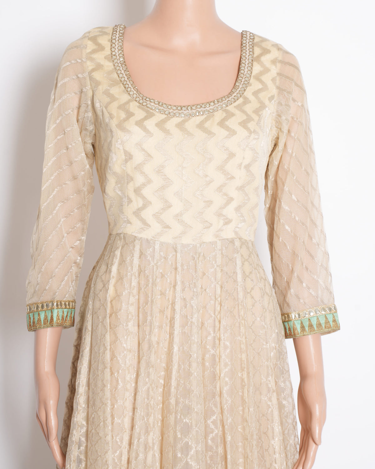 Anita Dongre Anarkali Kurta In Beige