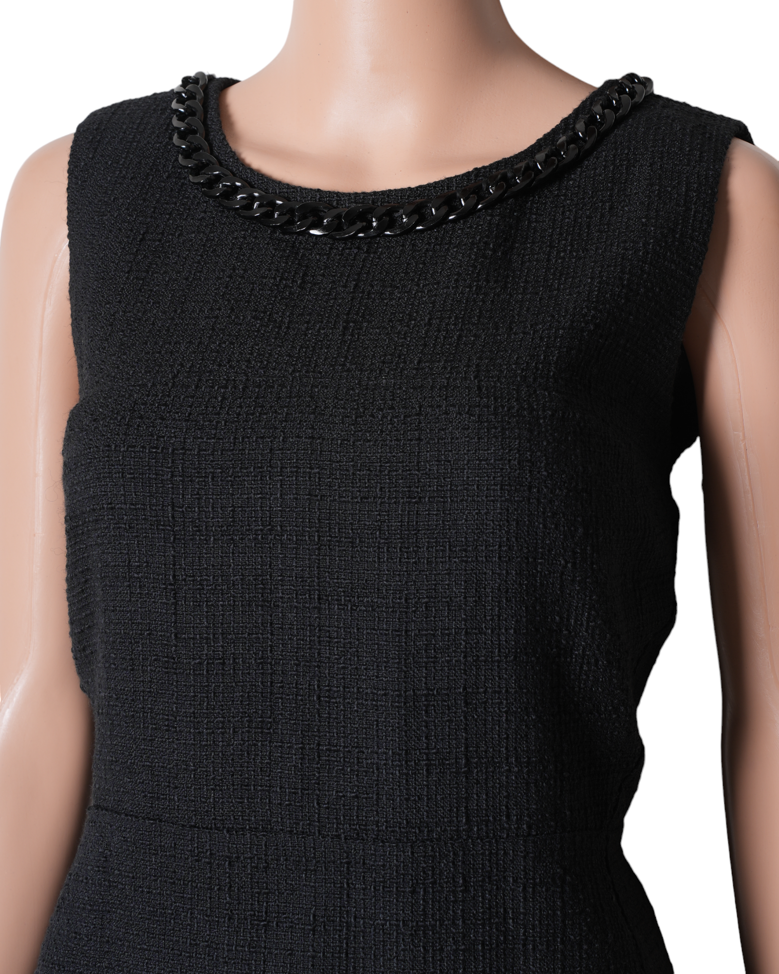 Karl Legarfeld For Coverstory Multi Tweed Black Dress