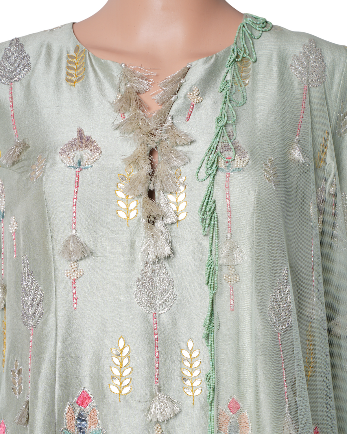 Payal Singhal Sage Green Dress Set