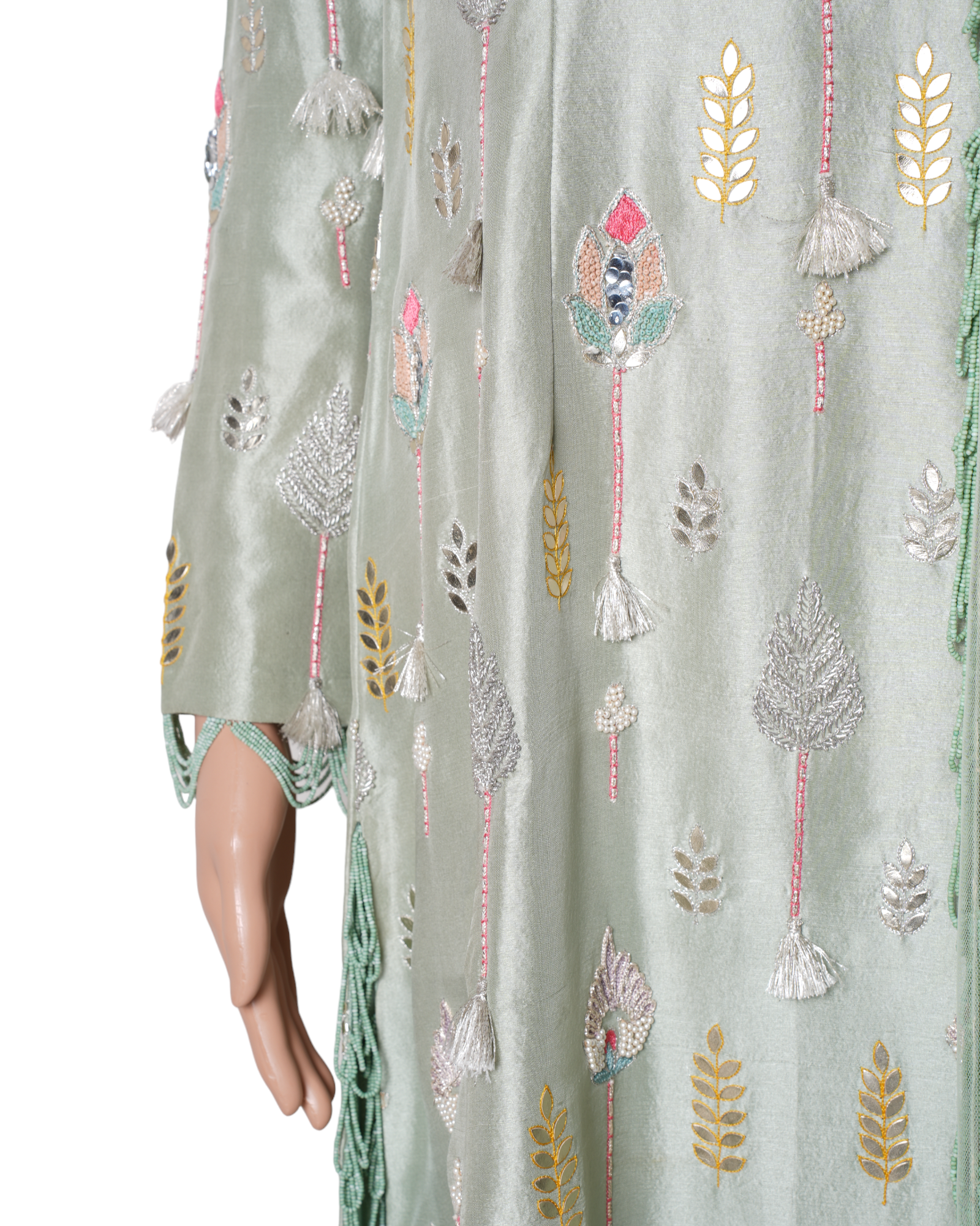 Payal Singhal Sage Green Dress Set