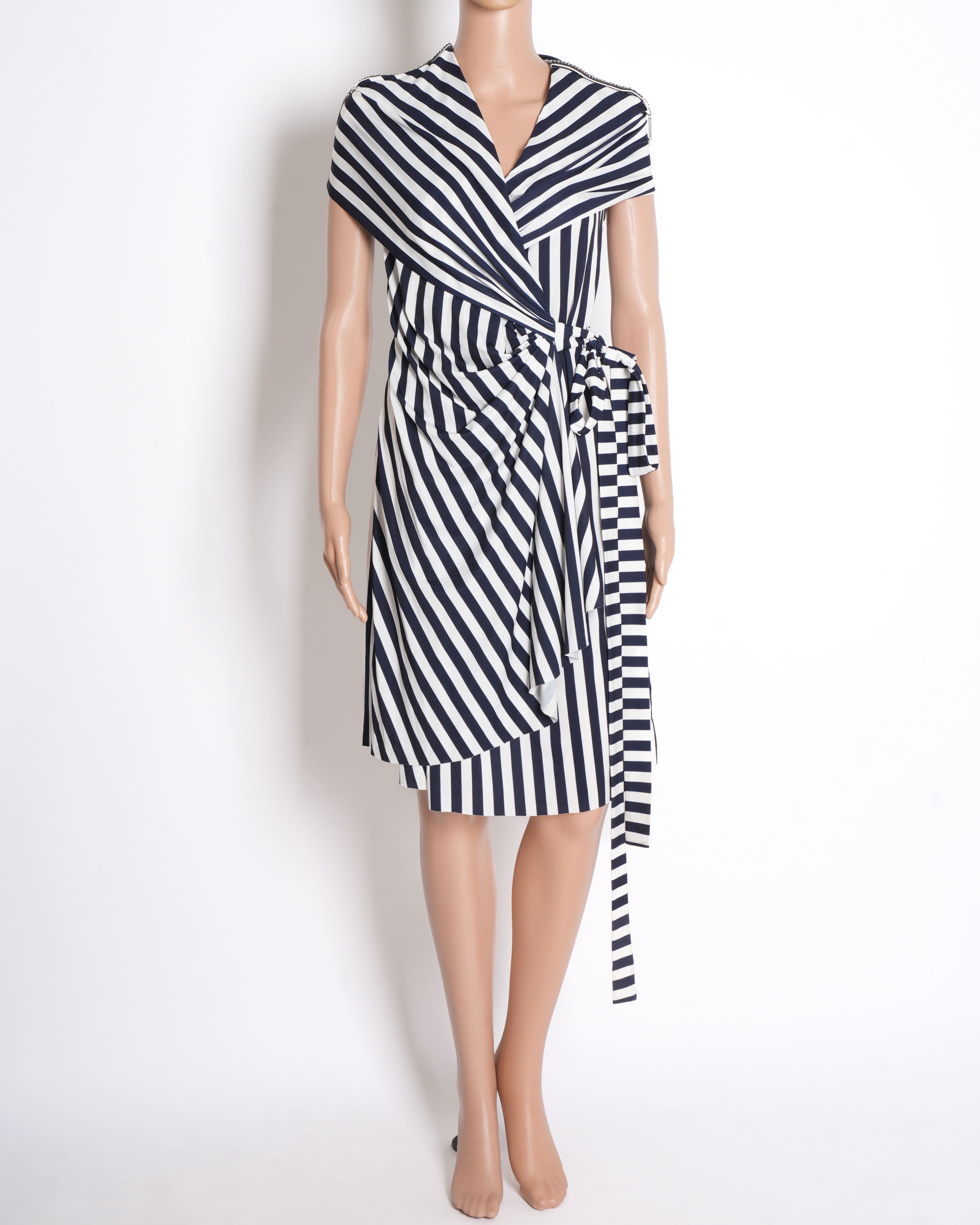 Shantnu Nikhil   Wrap Around Stripe Dress