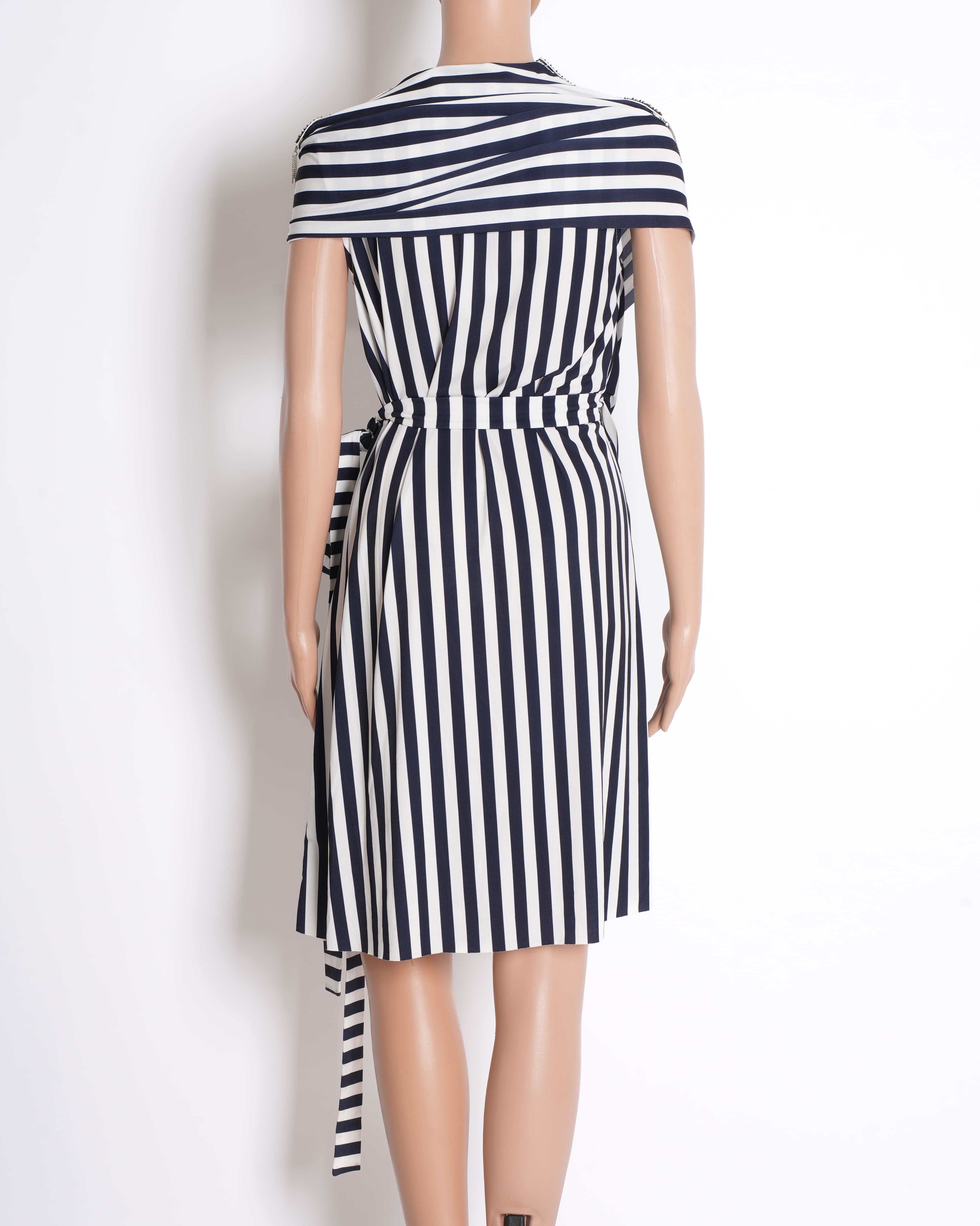Shantnu Nikhil   Wrap Around Stripe Dress
