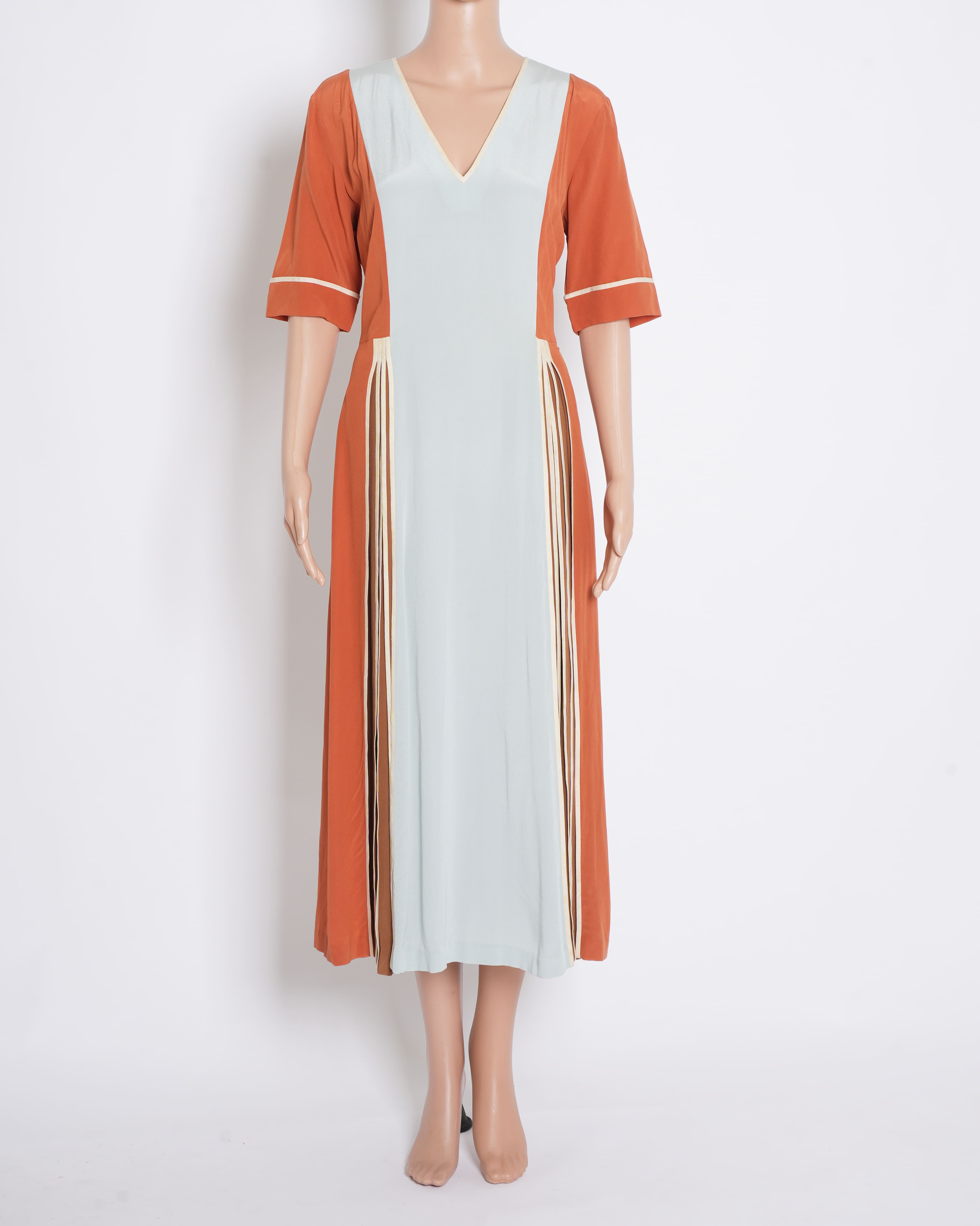 New Bodice half sleeves a line dress
