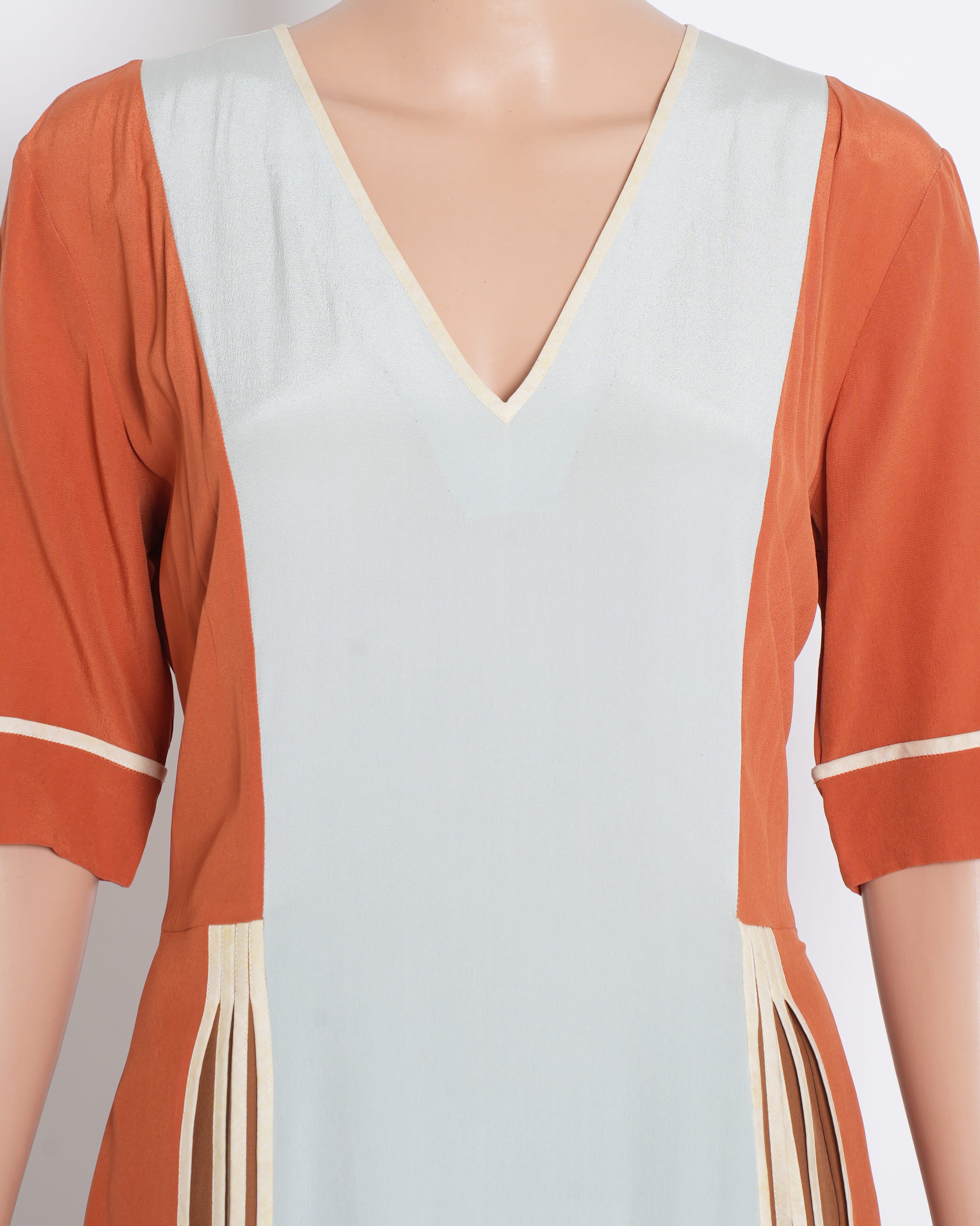 New Bodice half sleeves a line dress